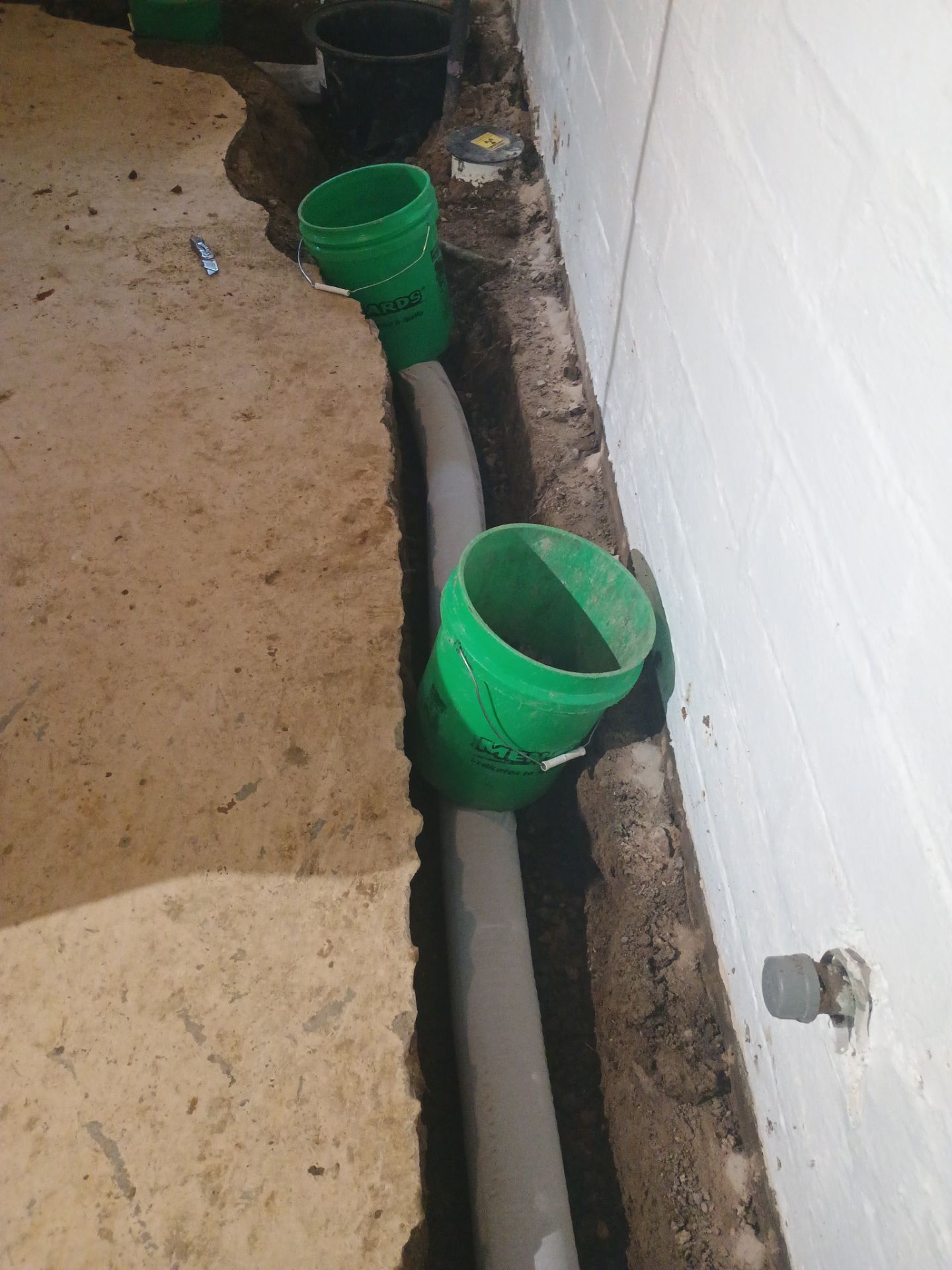 Another Drain Tile Project in the Books by Waterproofing Northeast