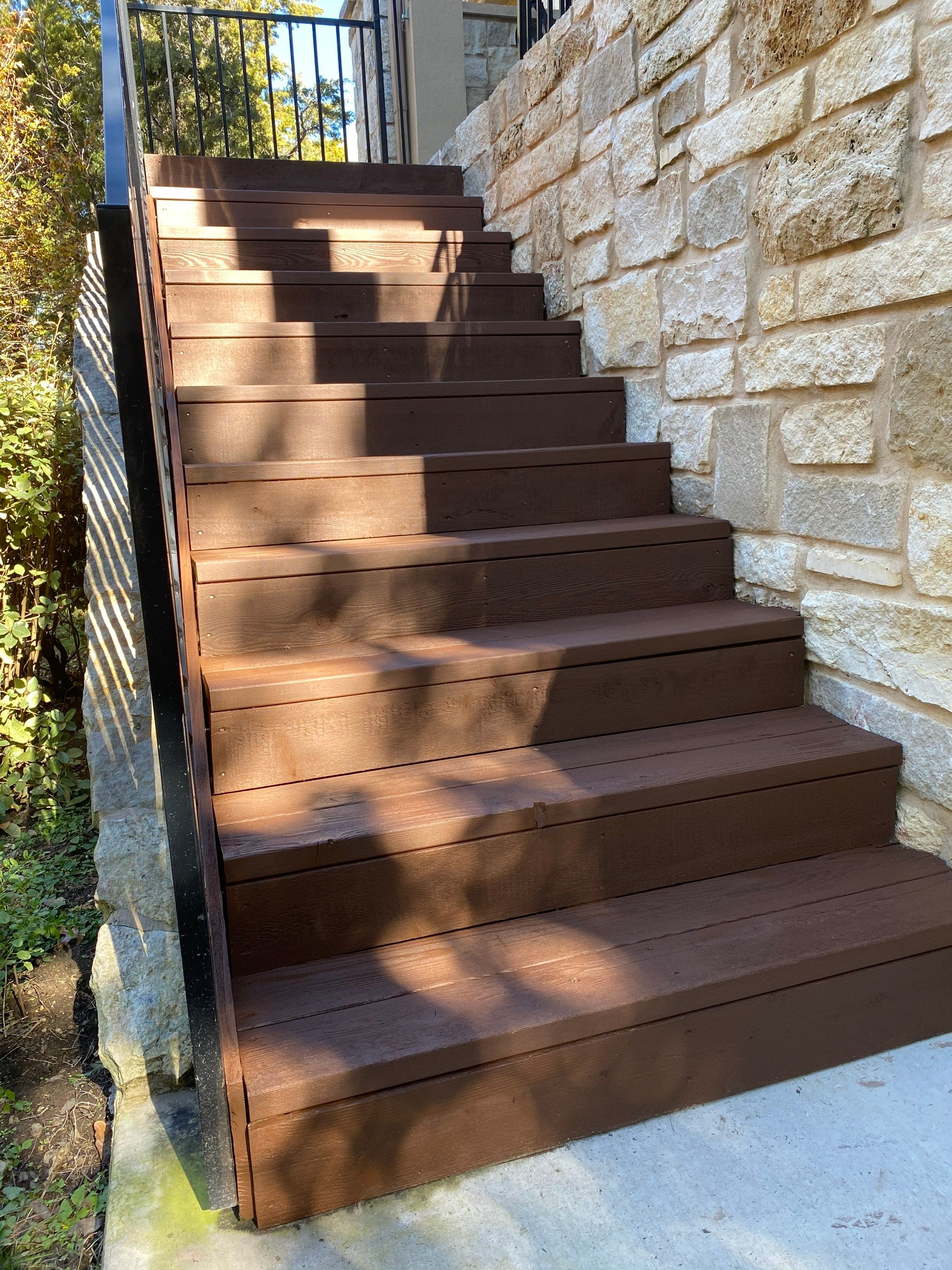 Exterior Re-stain in Lakeway  by AJ’s Painting