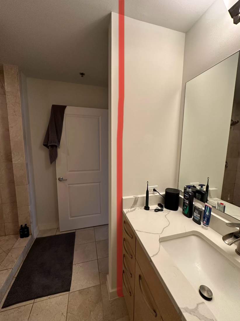 Modern Bathroom Transformation by Fine Line Flooring Inc.