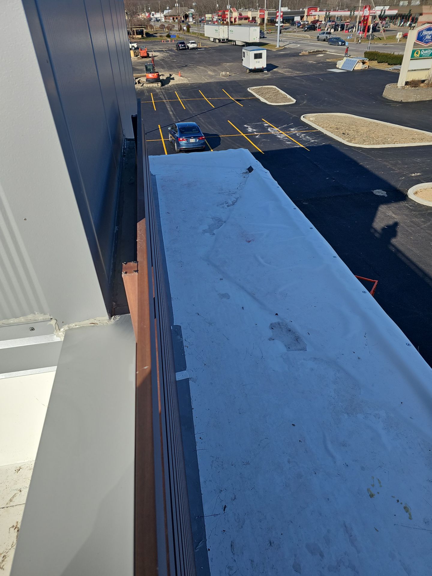 Commercial Roofing Installation using Insulated roof and wall panels by Nitro Roofing and Construction