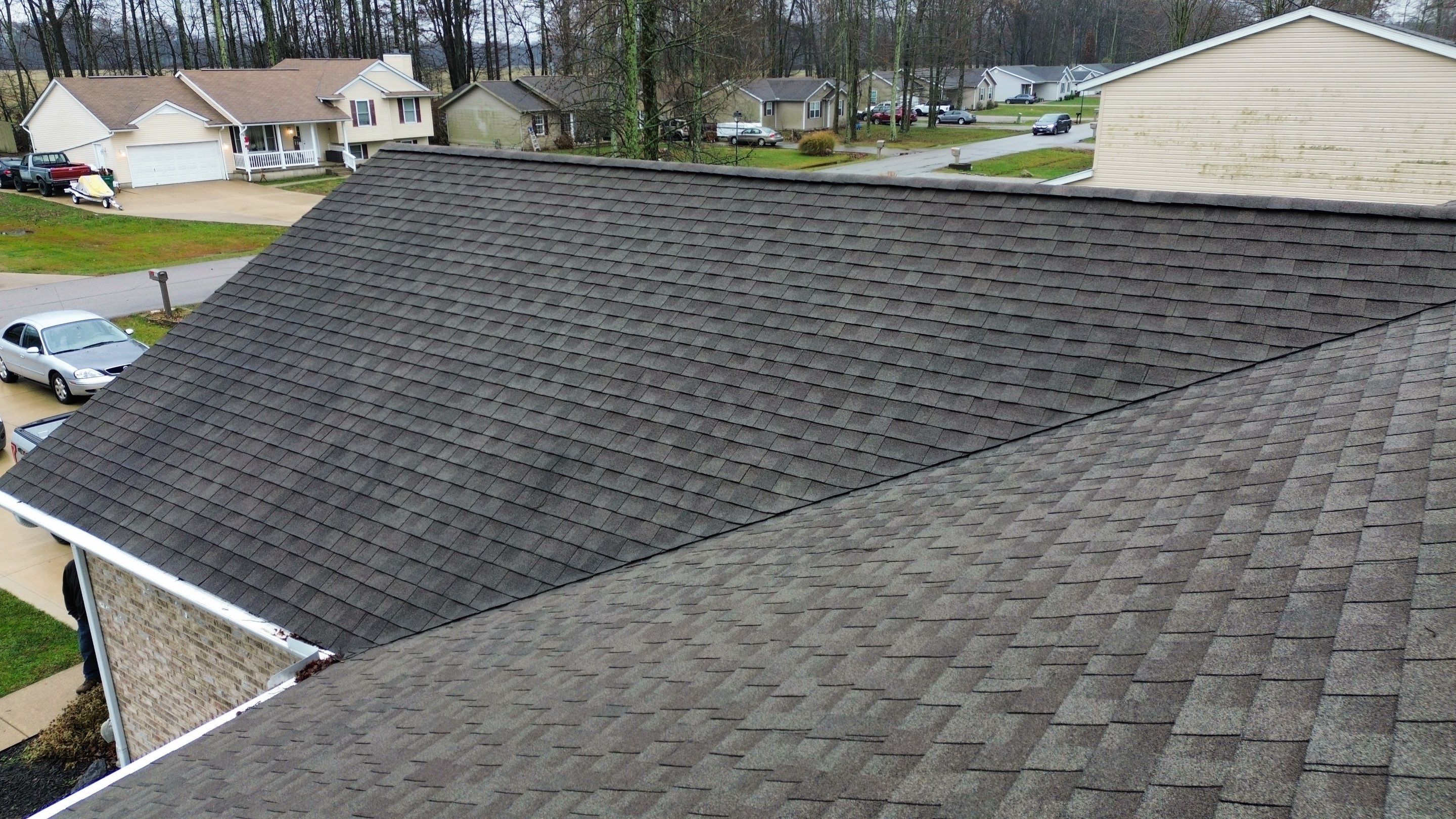 Residential Roofing Installation using Timberline HDZ Shingles - Williamsburg Slate by RoofX 
