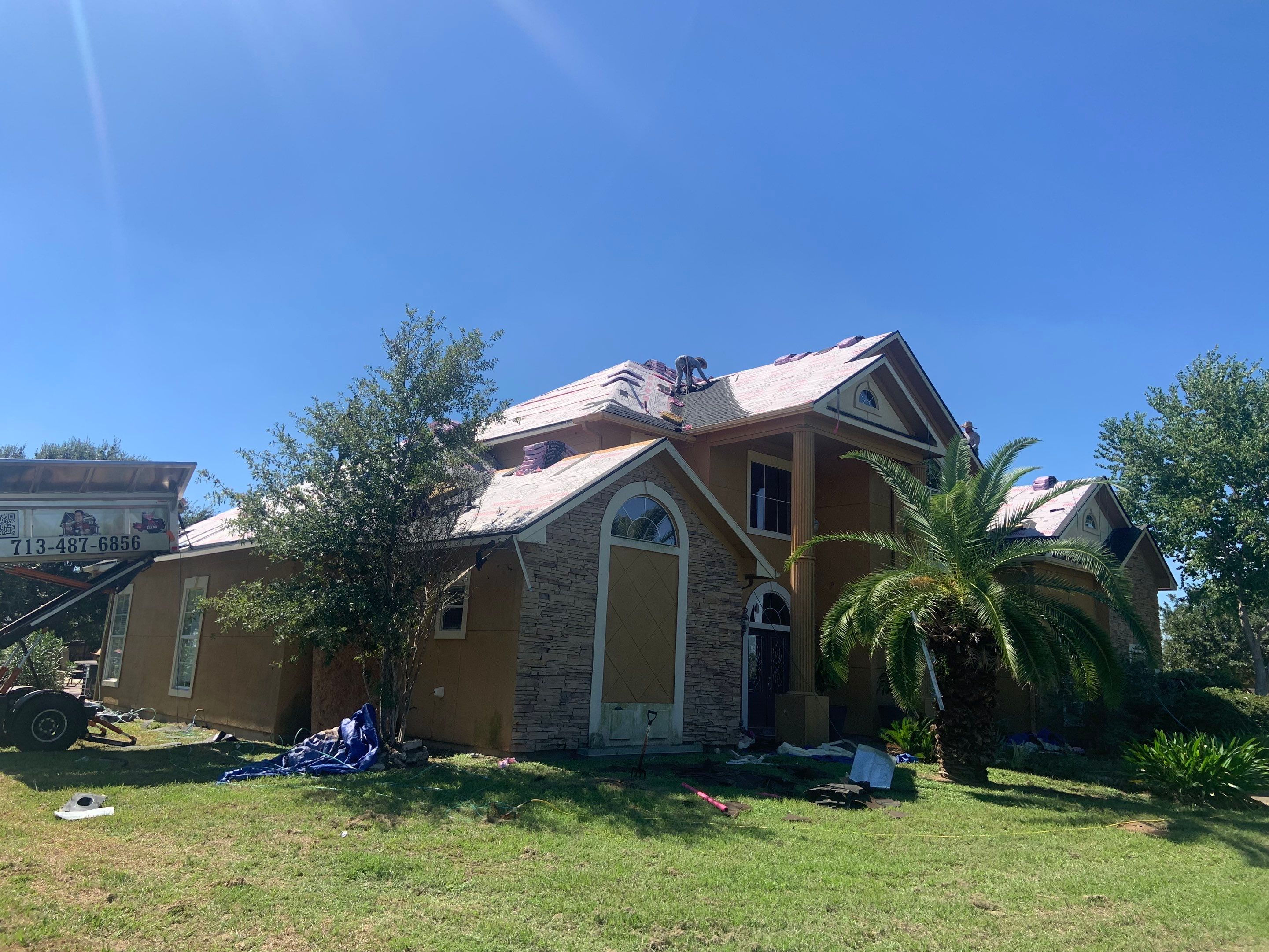 Residential Roofing Installation using Owen's Corning Duration (Lifetime) Shingles by Roof Repair Company