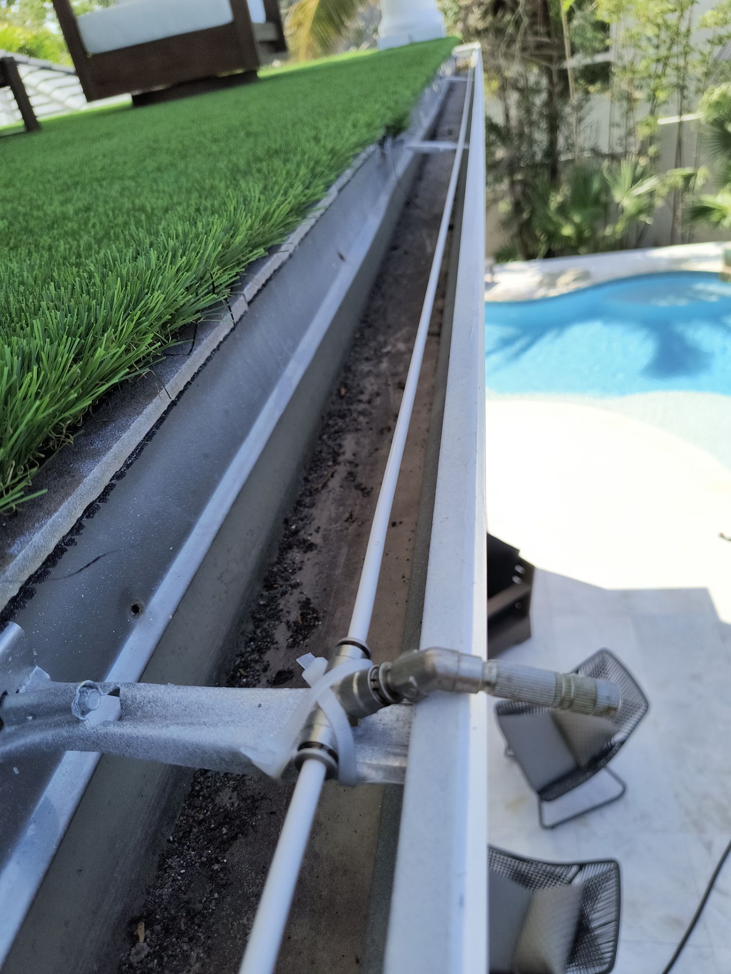 Custom Downspouts with Splash Guards in Sarasota FL by Gutter Professors