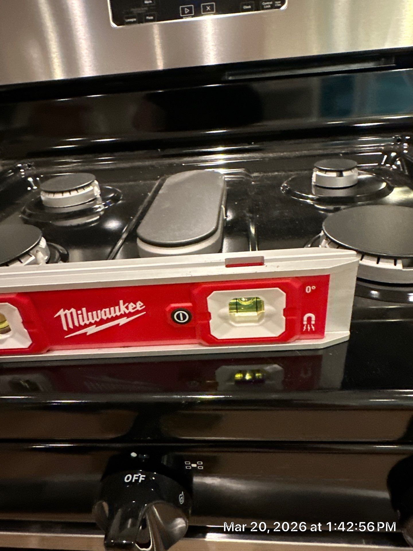 Granite Cuts for Gas Range Installation by RoundHouse Installations