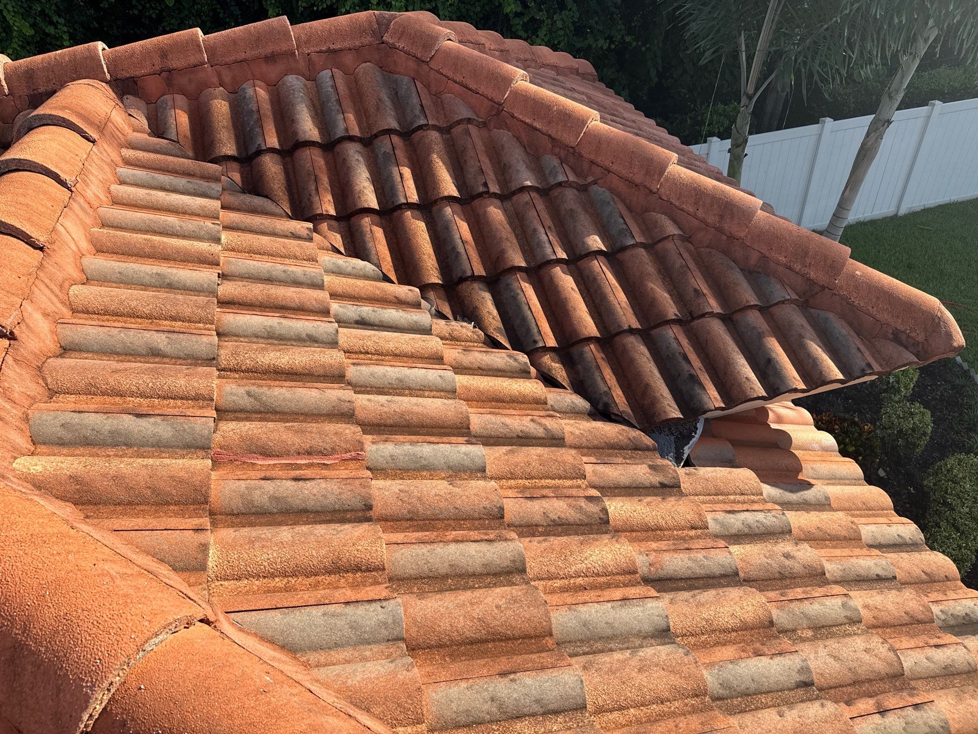 Soft Wash Tile Roof Cleaning in Sonoma Community, Sarasota, FL by Sunshine AquaWash