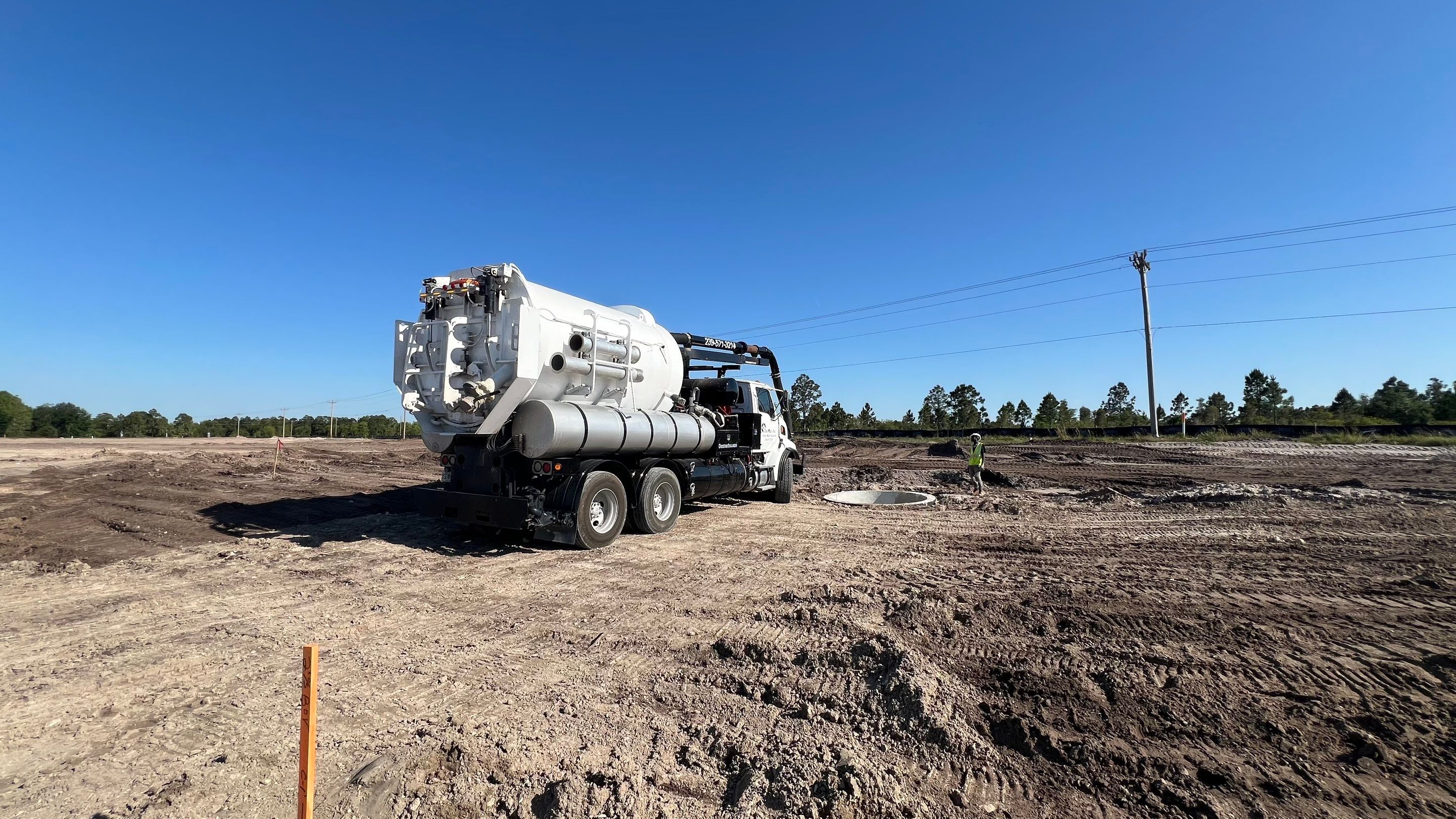 Lehigh Acres New Construction Community Sewer System Cleaning Part 1 by APS Power & Water