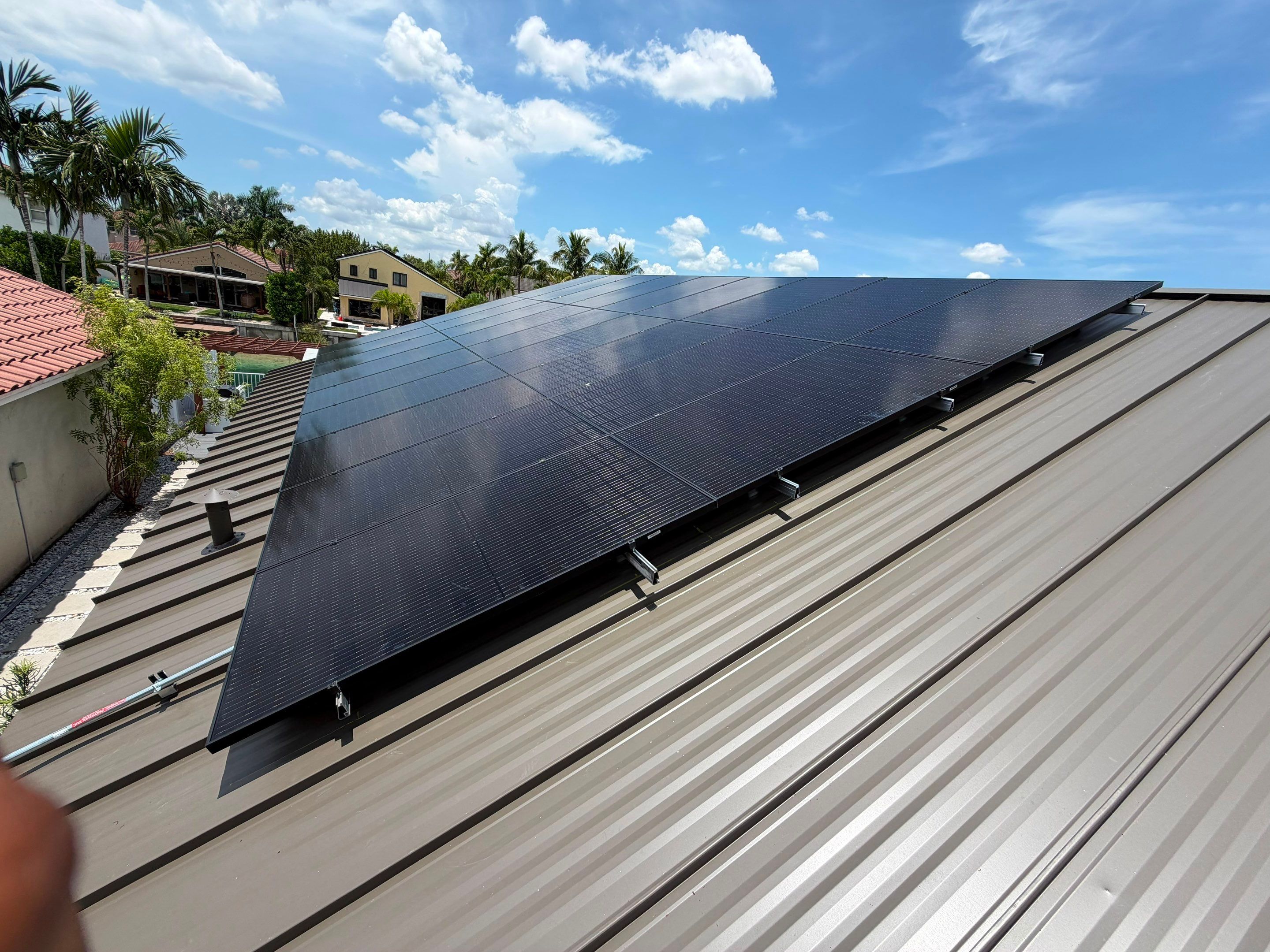 Residential Solar Energy System Installation on Standing Seam Metal Roof by Solar Dynamics, INC