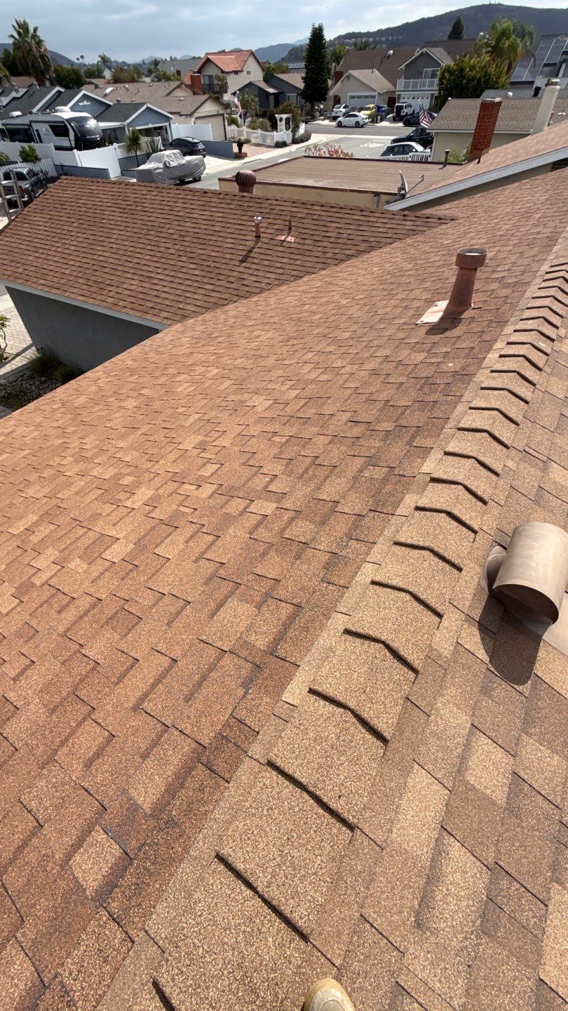 Asphalt Shingle Roof Rejuvenation and Vent Sealing in San Diego by Reliable Roofing San Diego Inc.