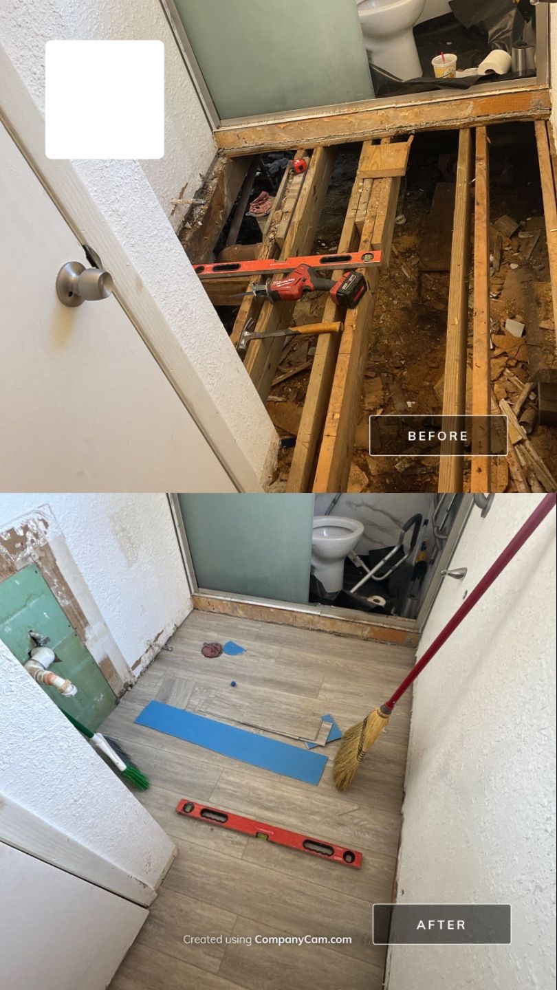 Subfloor Repairs & Flooring Installation by Axtra Hand