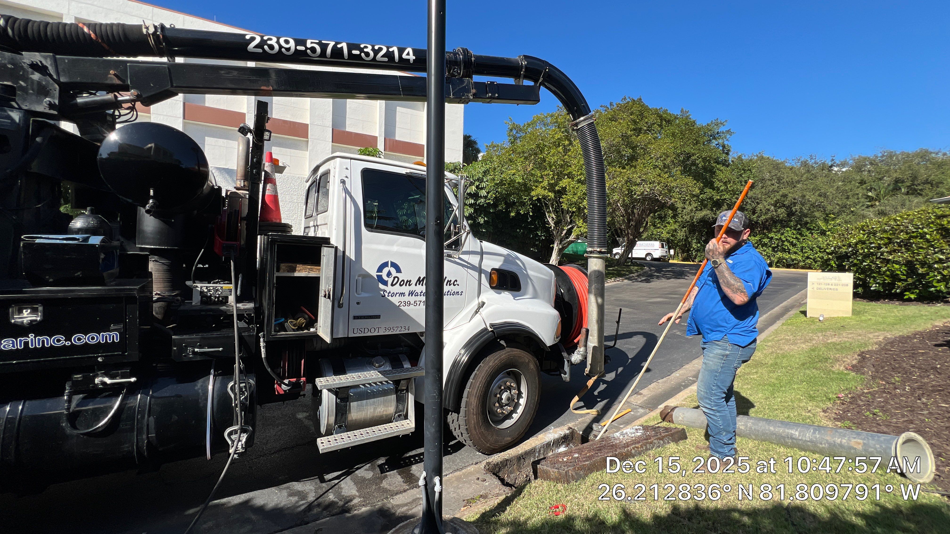 Naples Grande Catch Basin Cleaning by APS Power & Water