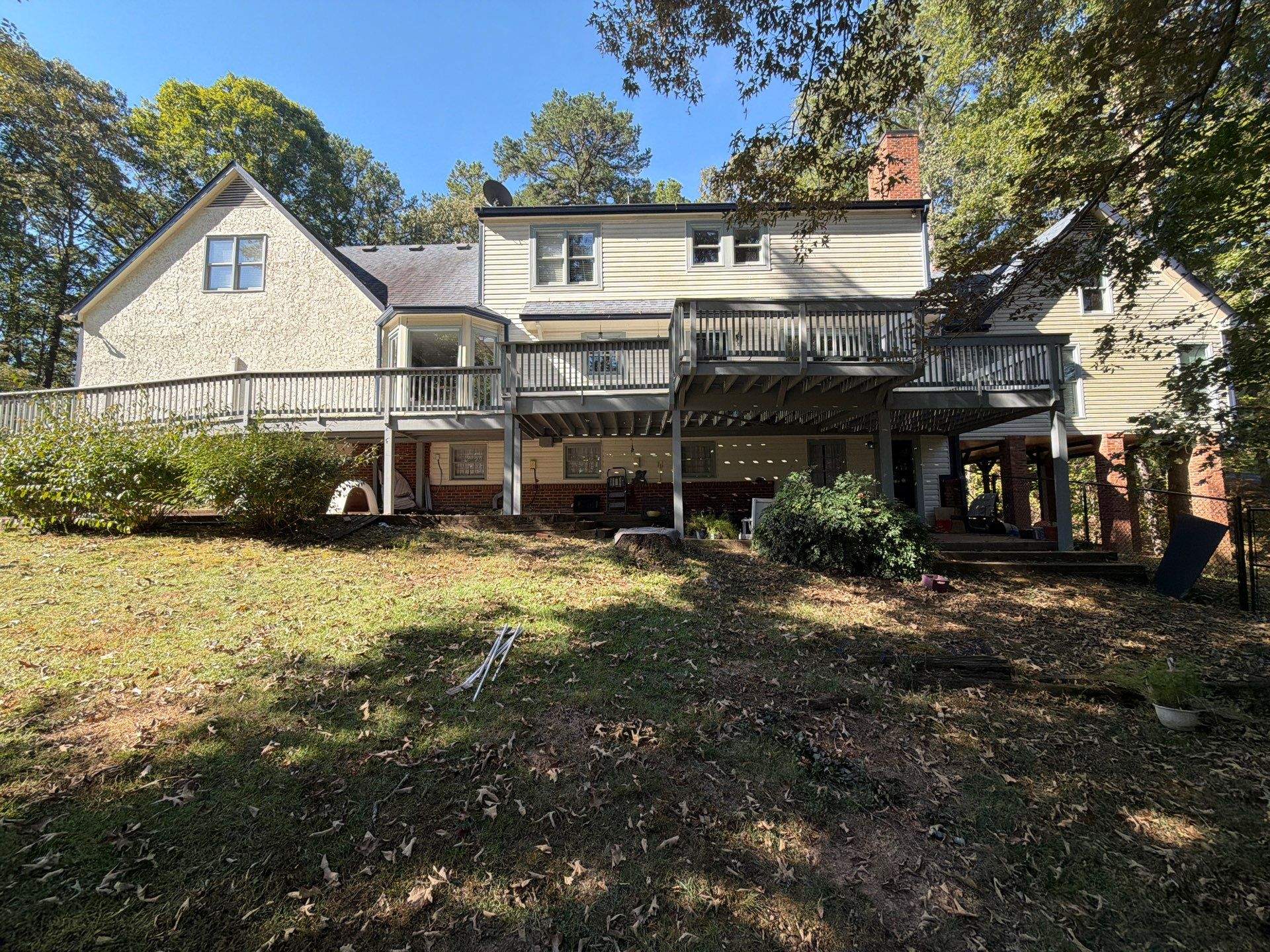 Multi-Level Deck Restoration and Staining Project in Canton, Georgia by Swift Home Renovations 