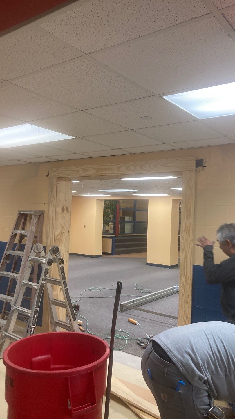 Wall Repair and Door Installation by Dodson House Moving