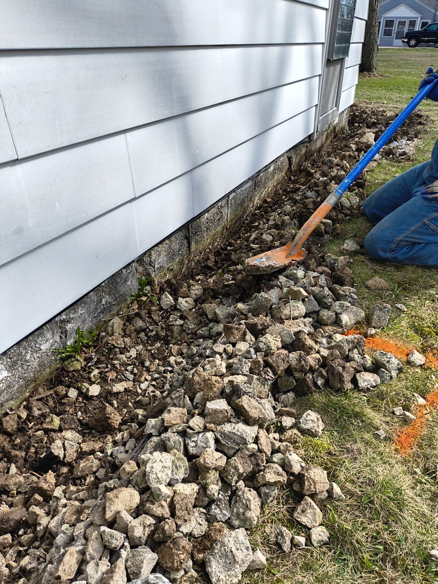 Helical Piers & Parge Coating by Toledo Basement Repair 