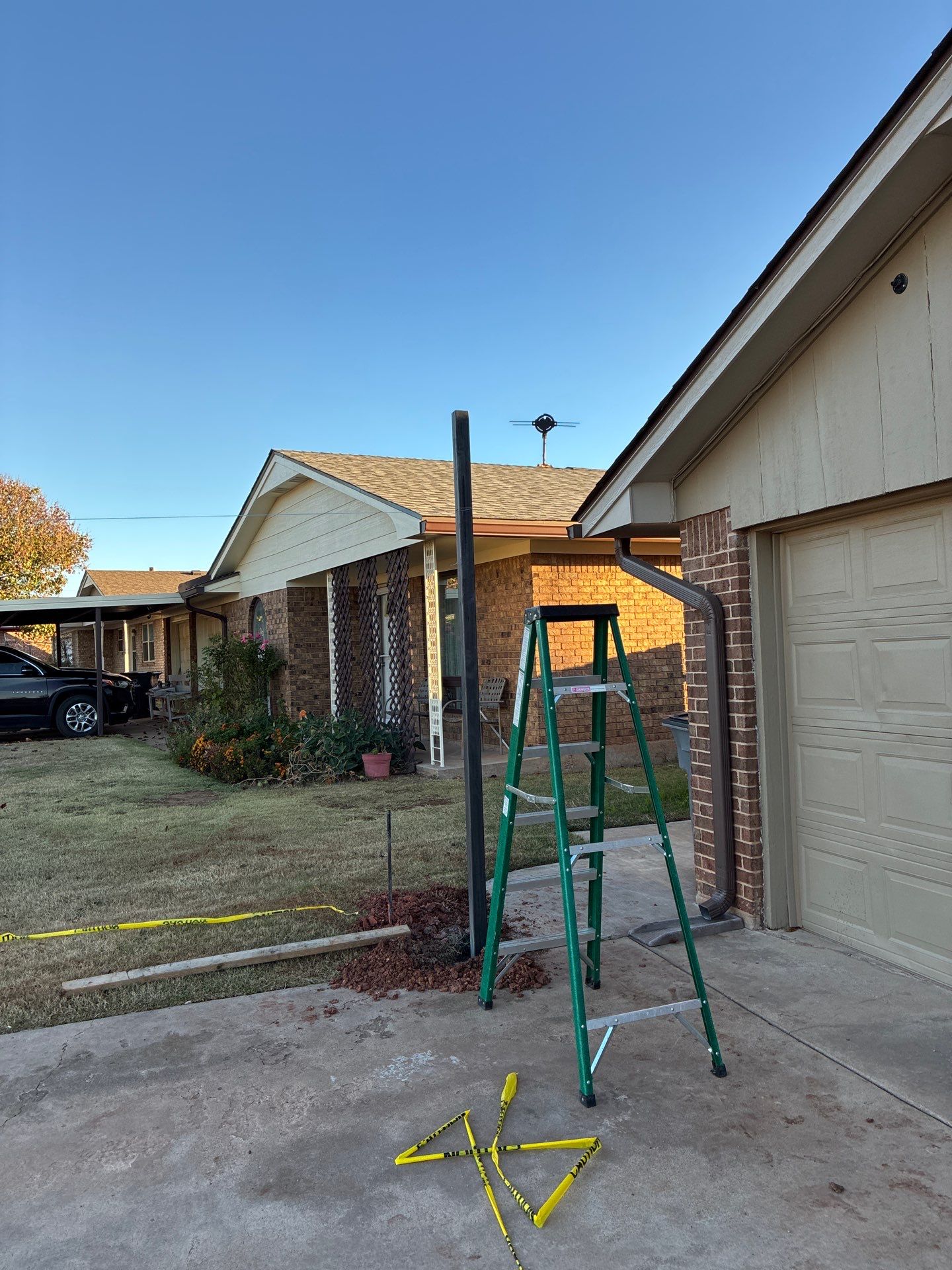 Concrete work and Carport Install by Clays Services Inc