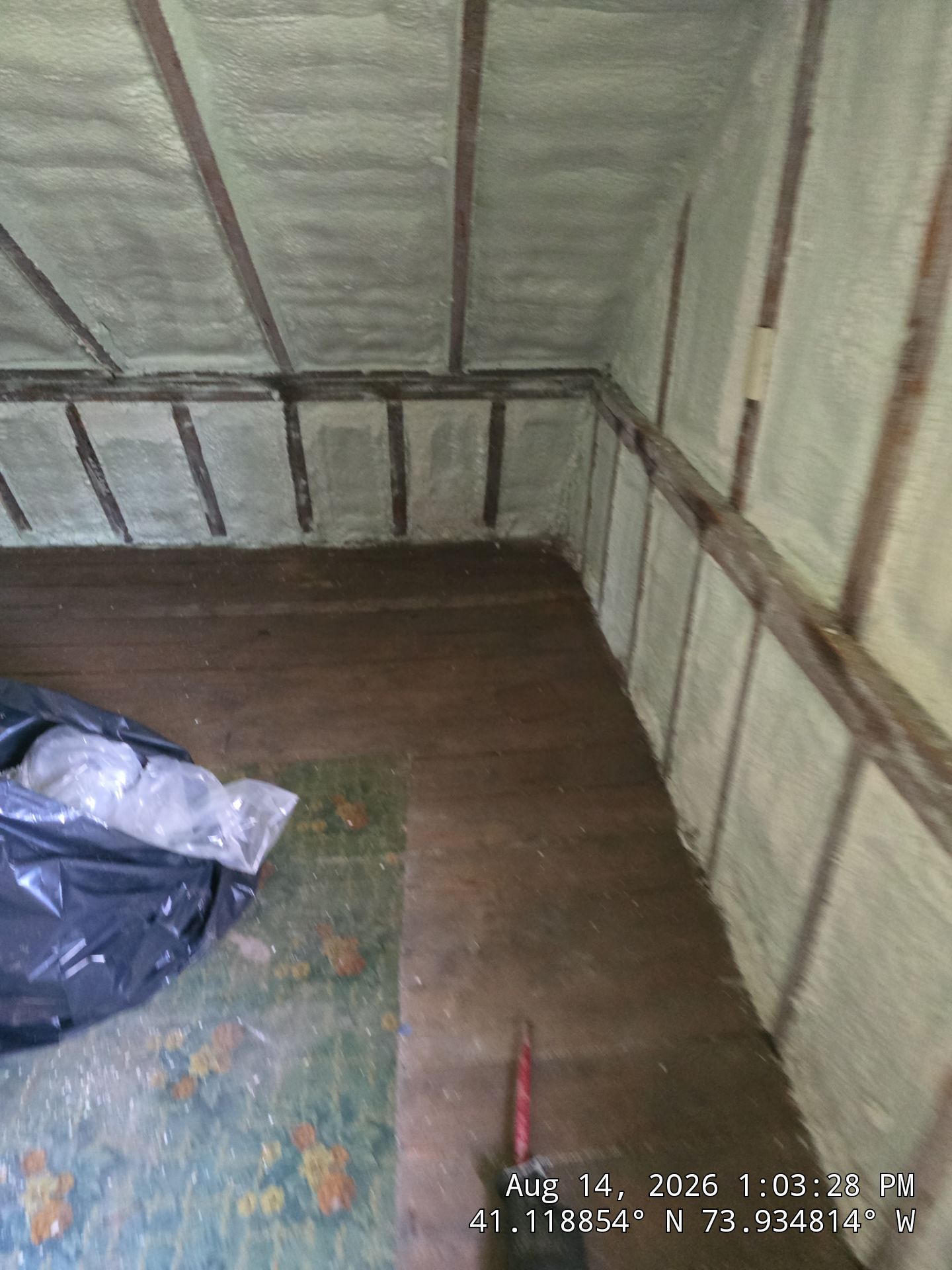 Closed Cell Spray Foam Insulation for Attic and Rim Joists in Valley Cottage by NYS Foam & Energy