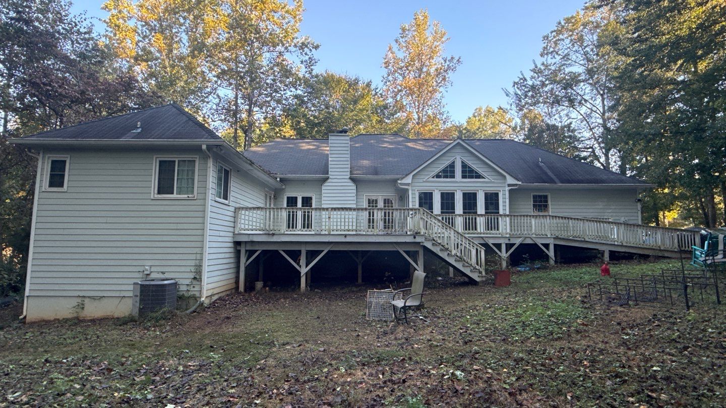 Exterior Residential Painting and Deck Refinishing in Canton, Georgia by Swift Home Renovations 
