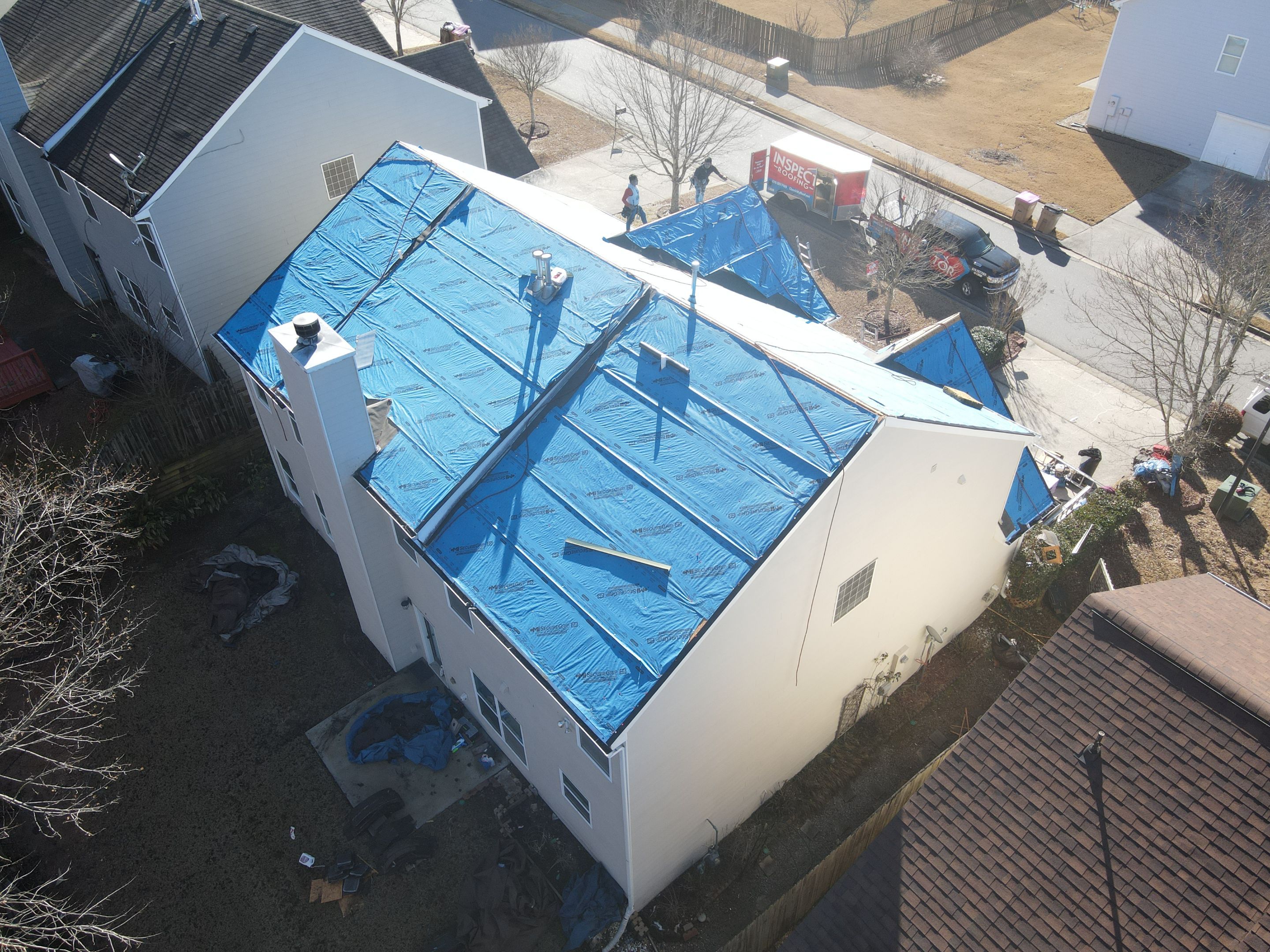 Residential Roofing Installation using Owens Corning by Inspector Roofing and Restoration