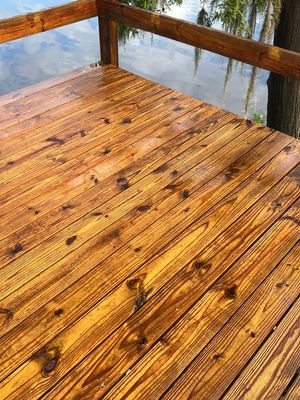 Dock using Wood Sealant