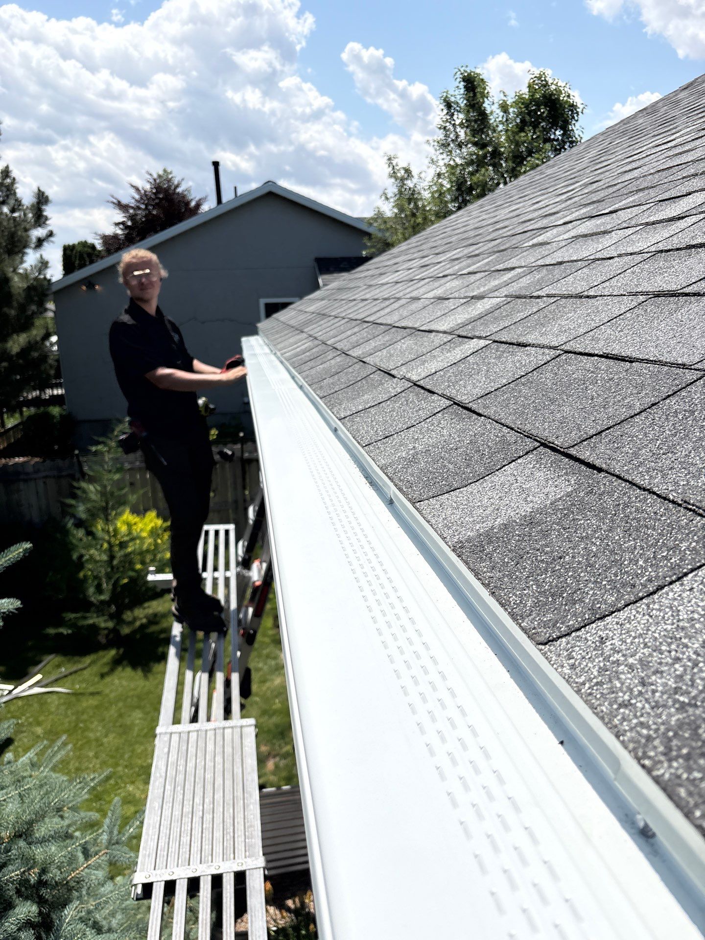 Project in Salt Lake City by Emerald Gotcha Gutters 