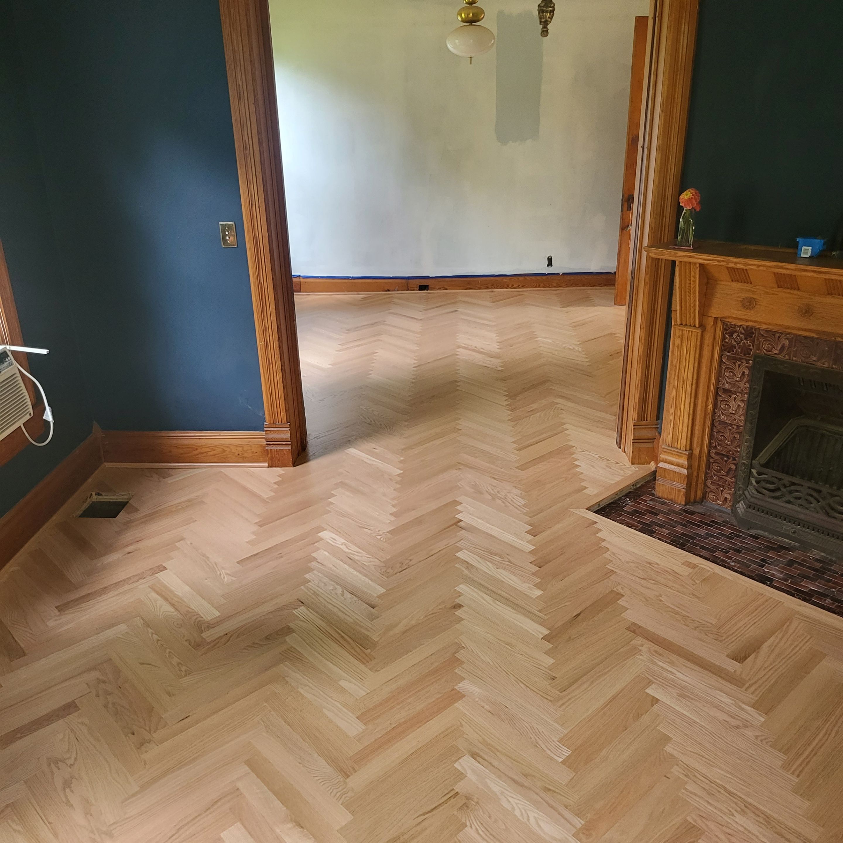 Historical herringbone by Ann Arbor Hardwoods 