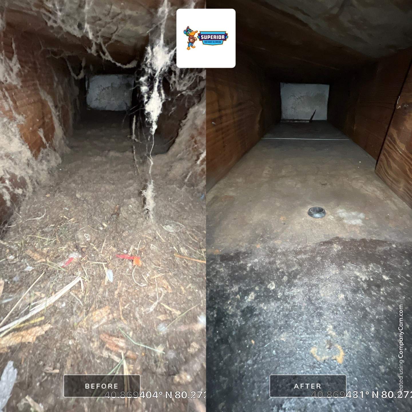 Air Duct Cleaning With a Vacuum Truck in Ellwood City, PA by Superior Air Duct Cleaning