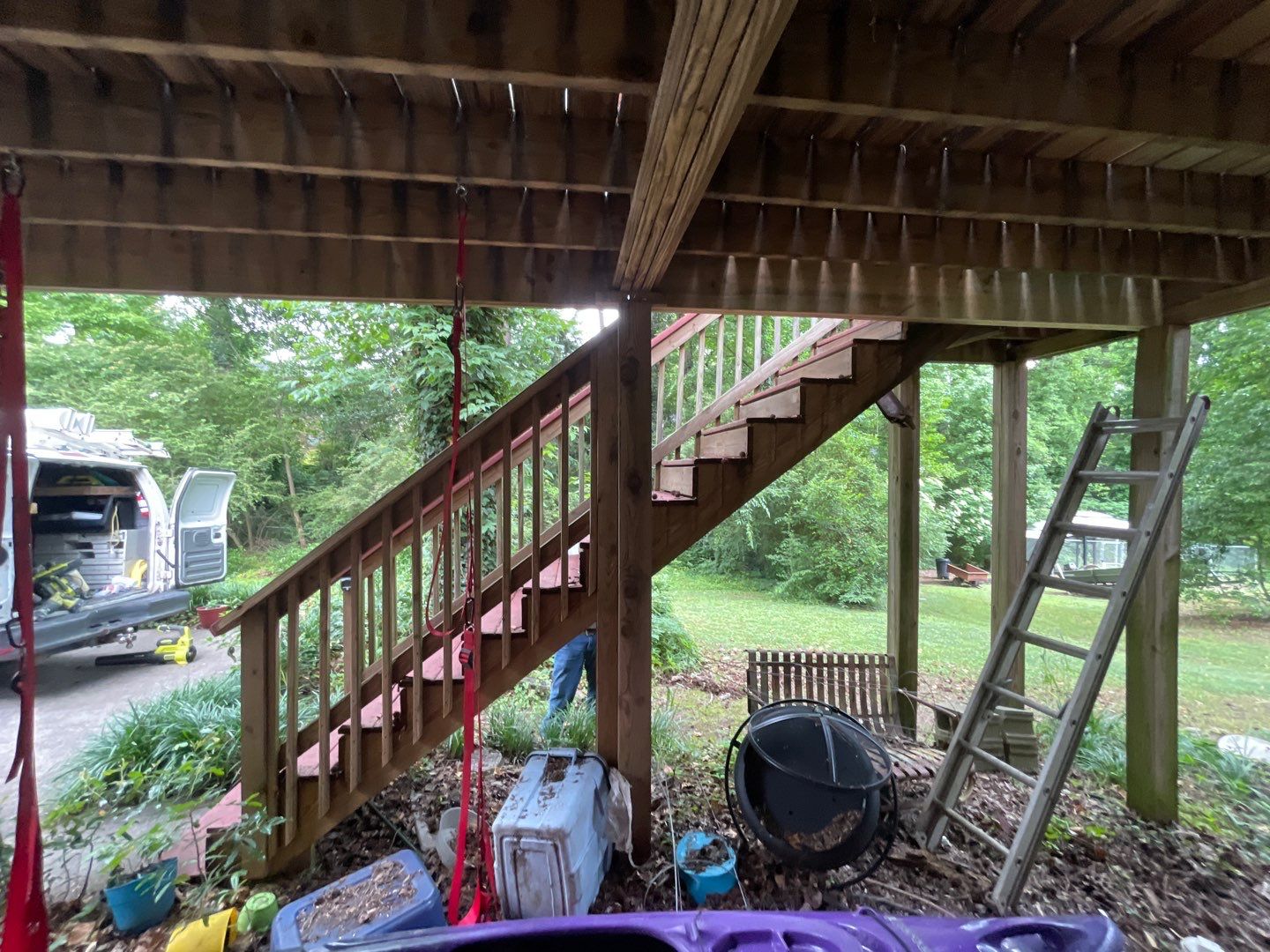 Forest Brook - Staircase by Pillar and Pine