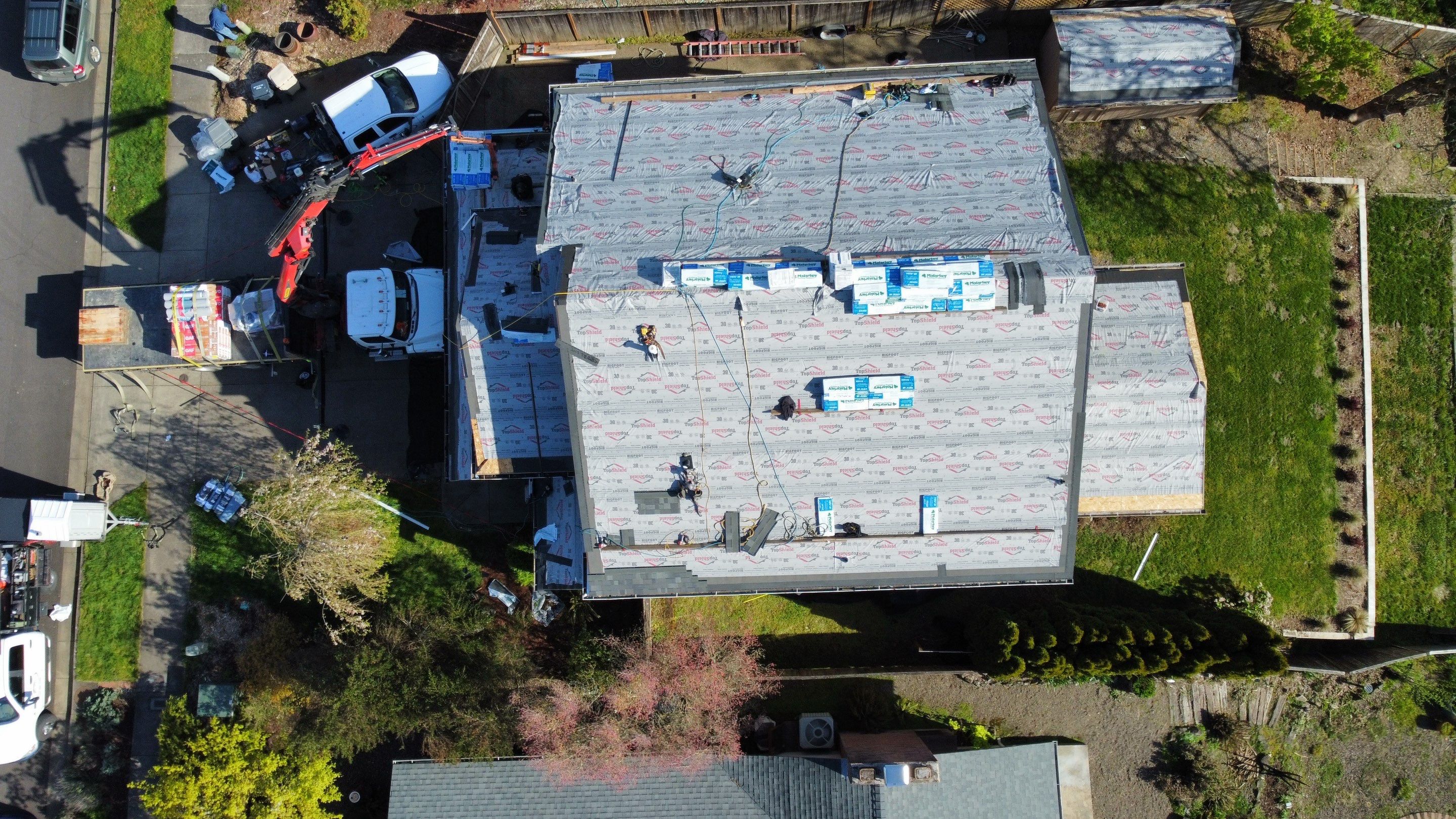 Residential Roofing Installation using Malarkey Vista AR Shingles (Color: Storm Grey) by Orezona Building & Roofing Company, Inc.