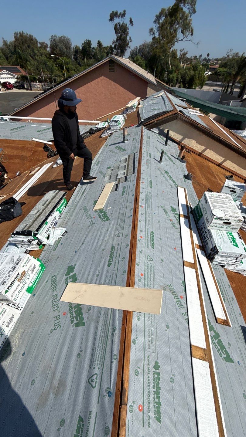 San Diego Roof Replacement and Wood Fascia Repair with Malarkey Materials by Reliable Roofing San Diego Inc.