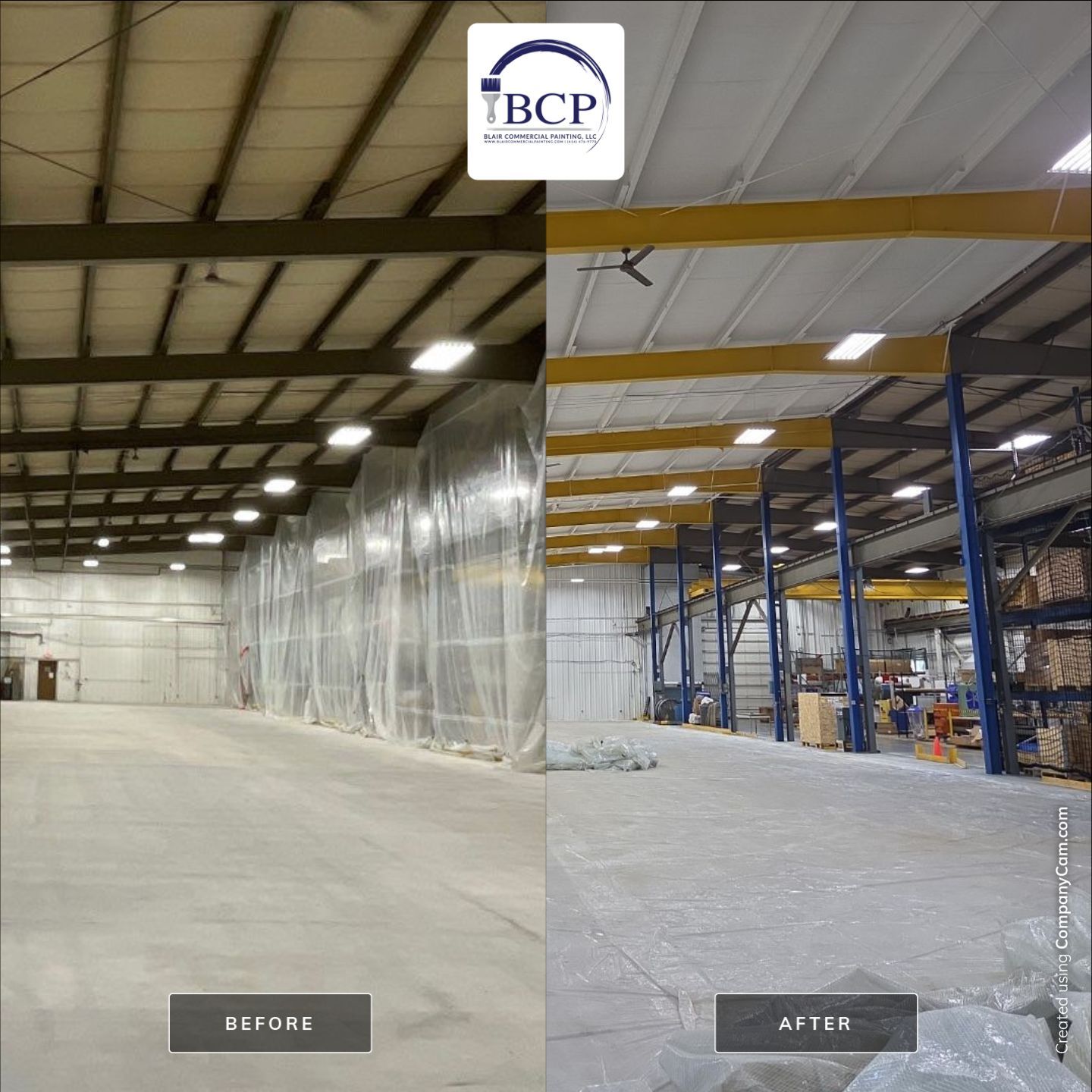 KHS Interior Warehouse by Blair Commercial Painting, LLC