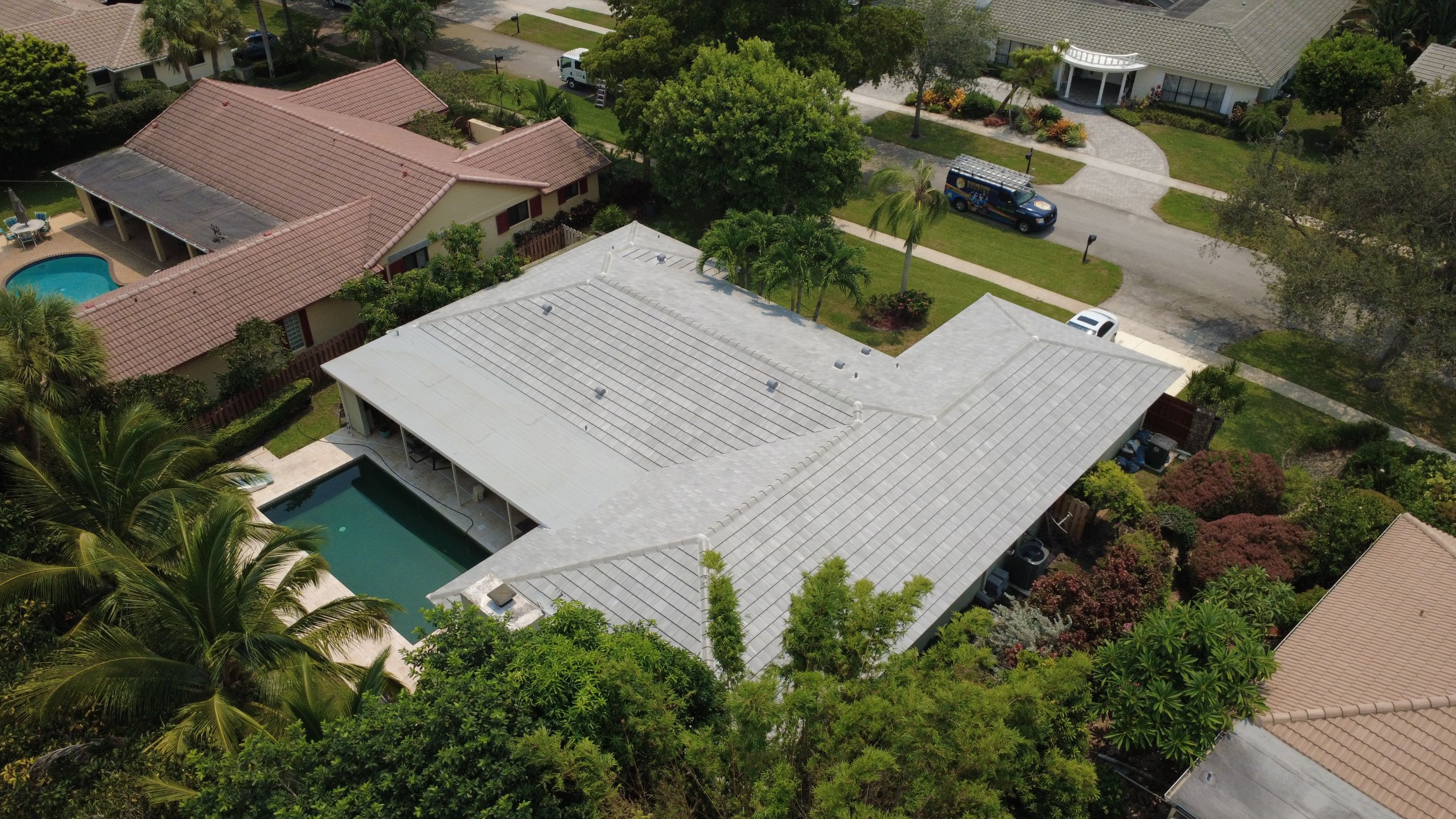 Residential Roofing Installation using Eagle Roofing Tile by BLUES BROTHERS ROOFING