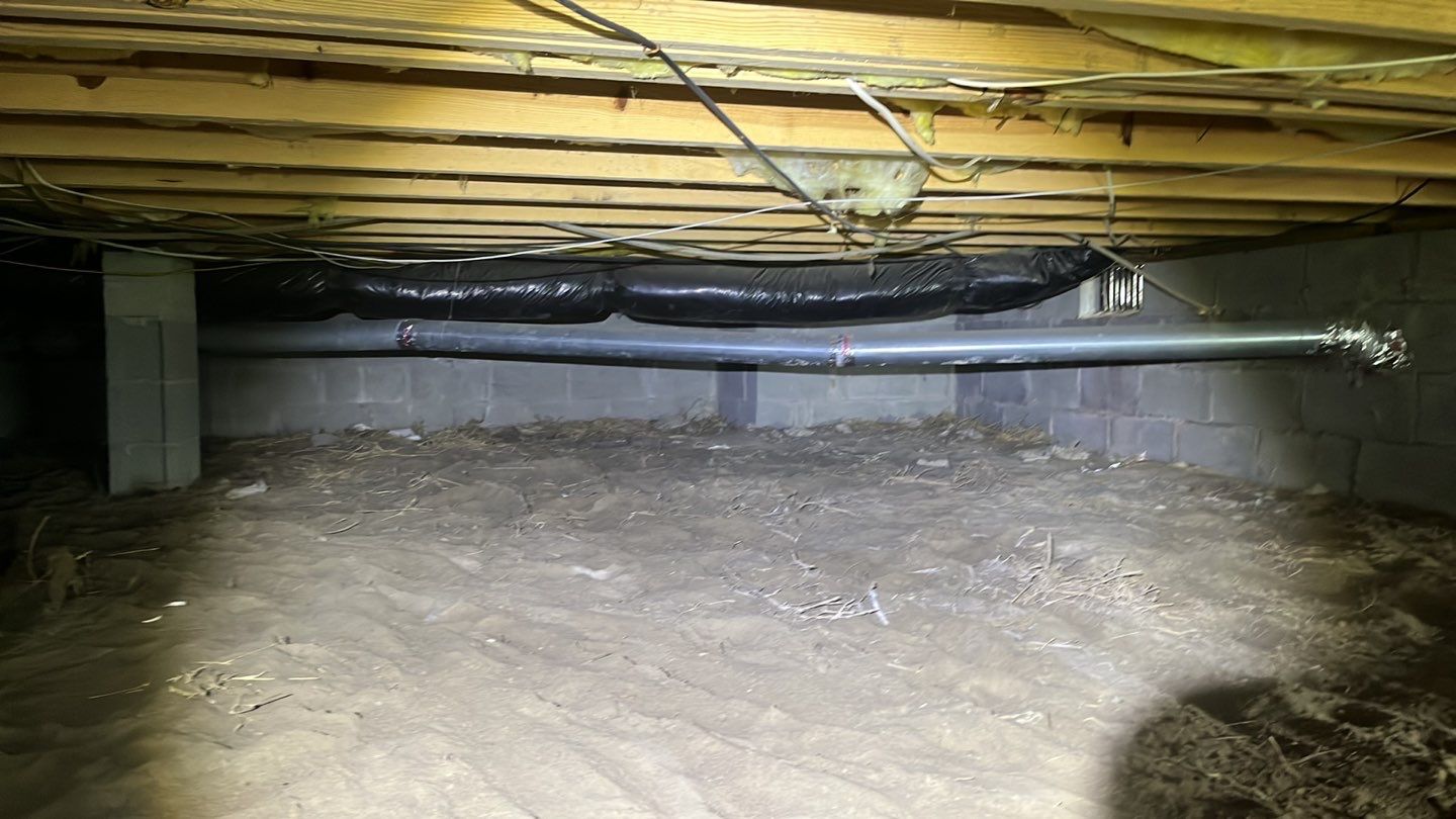 Dehumidifier and Moisture Barrier Install using 14Mil Moisture Barrier by Impact Crawlspace