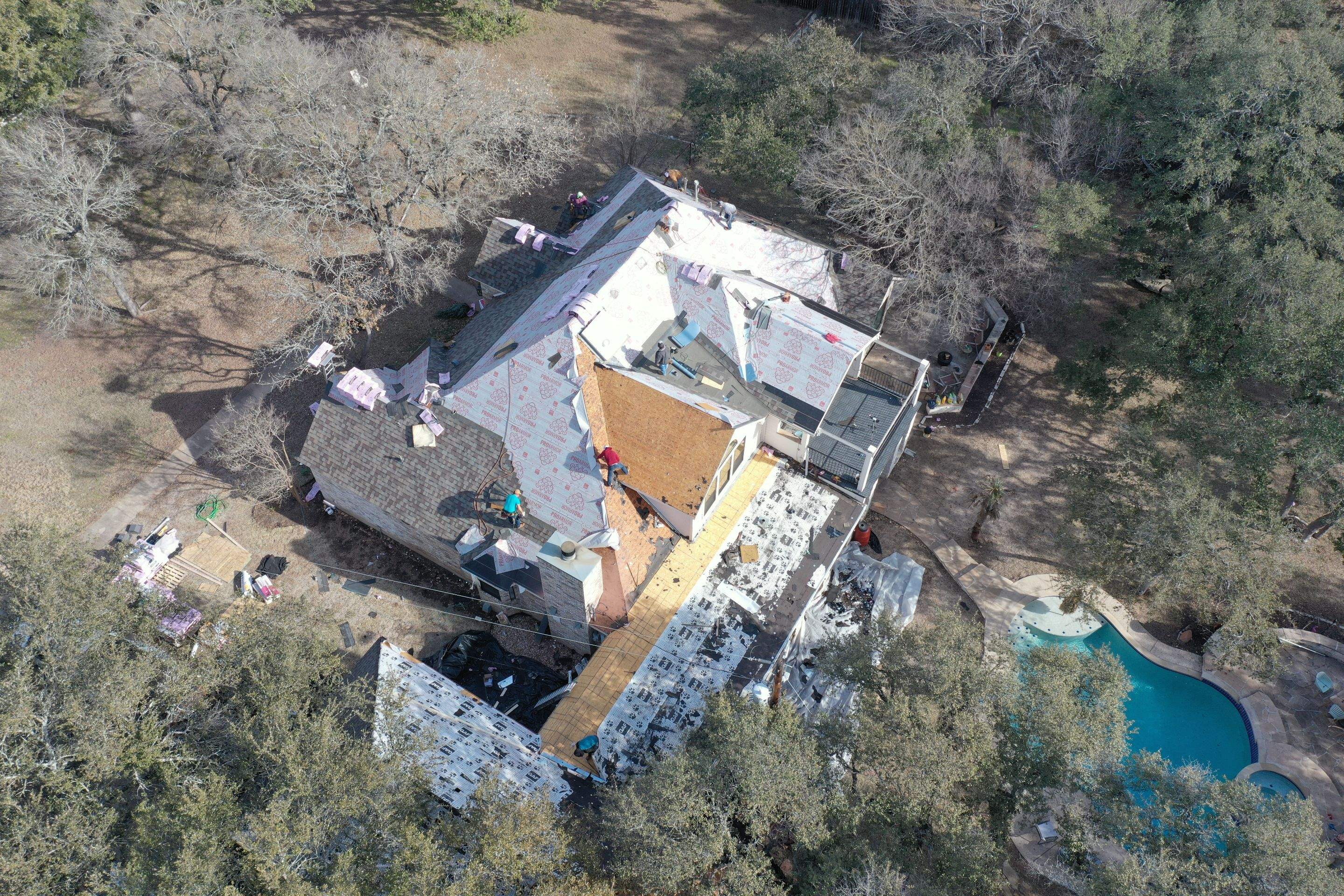 Residential Roof Replacement using Owens Corning Duration by Action Exteriors Austin