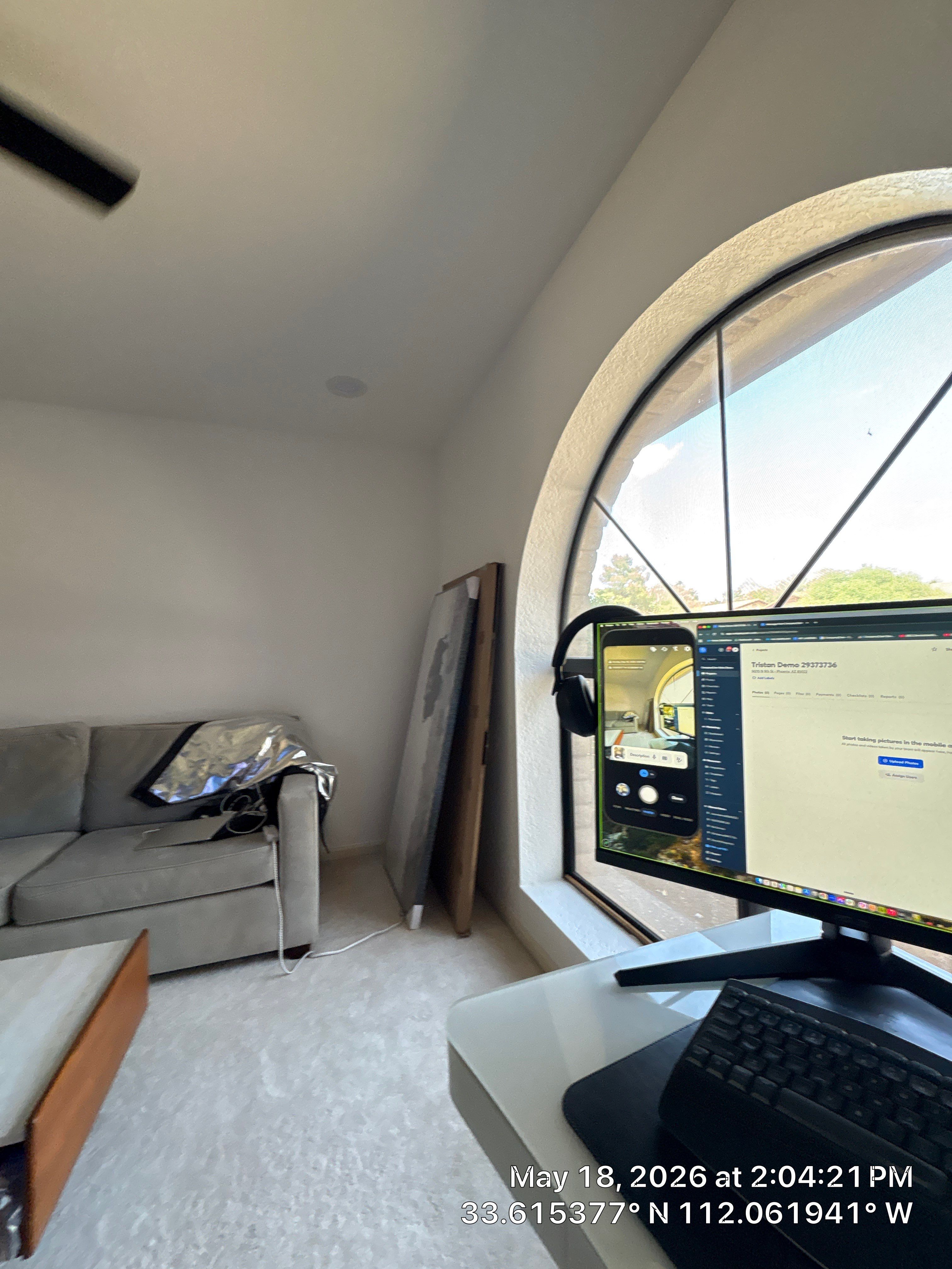 Modern AV Update and Home Office Installation in Phoenix by CompanyCam Sales Demo