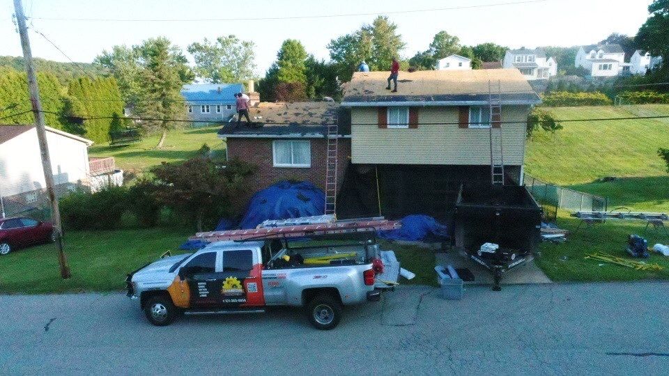 Residential Roofing Installation using GAF HDZ SHINGLES by La Bendicion Contruction Llc