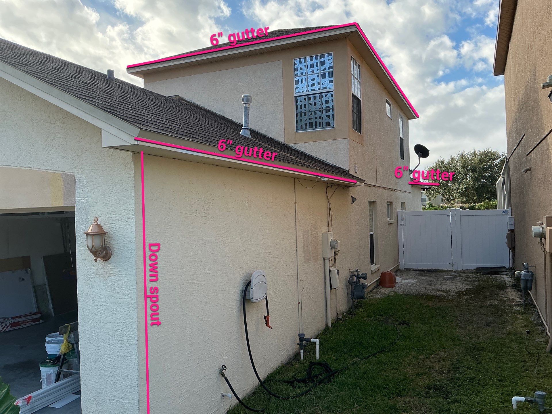 6 Inch Seamless Gutters using Musket Brown Seamless Gutters in Tampa FL by Gutter Professors