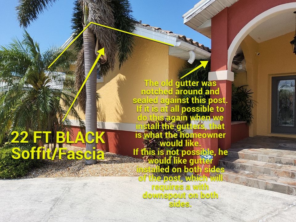 Total Black Gutters and Soffit & Fascia Installation in Punta Gorda FL by Gutter Professors
