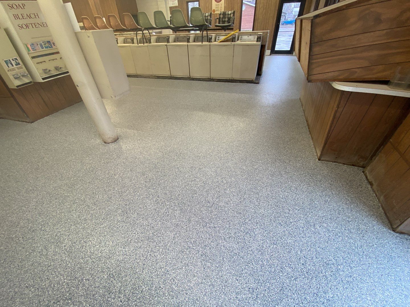 Laundromat Floor using Tidal Wave by Your1DayFloor.com