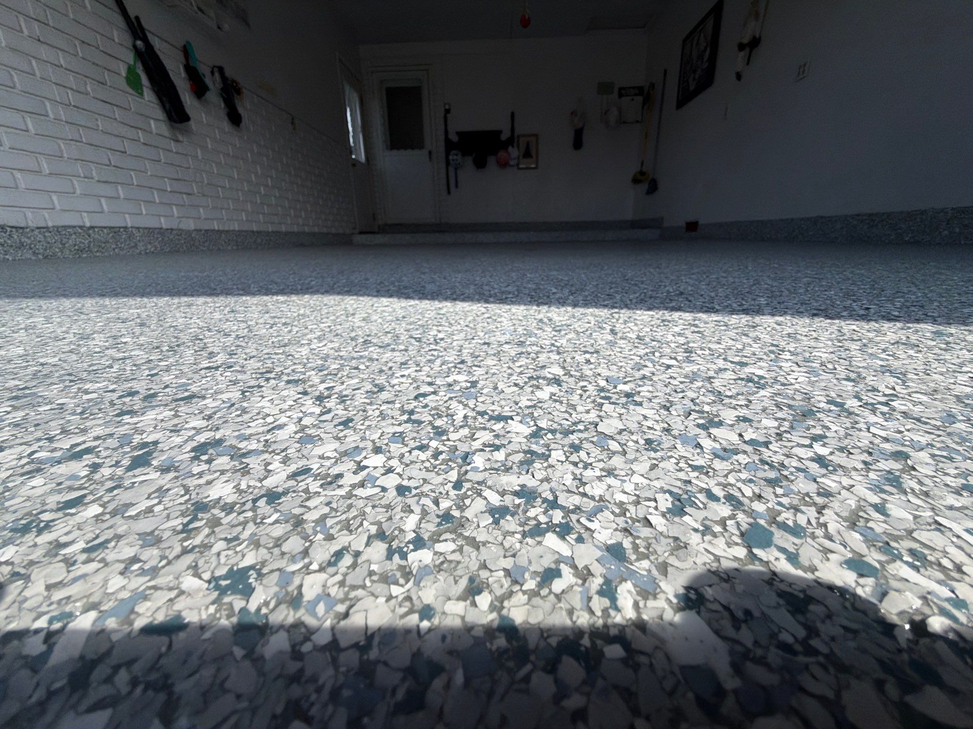 Garage Epoxy Flake Floor Installation – Muskegon, MI by Gordon Painting