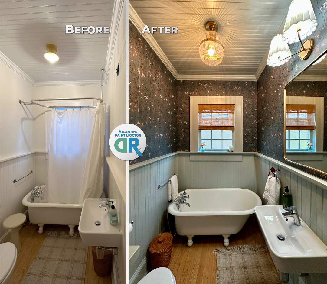 Dining Room & Bathroom Updates by Atlanta's Paint Doctor