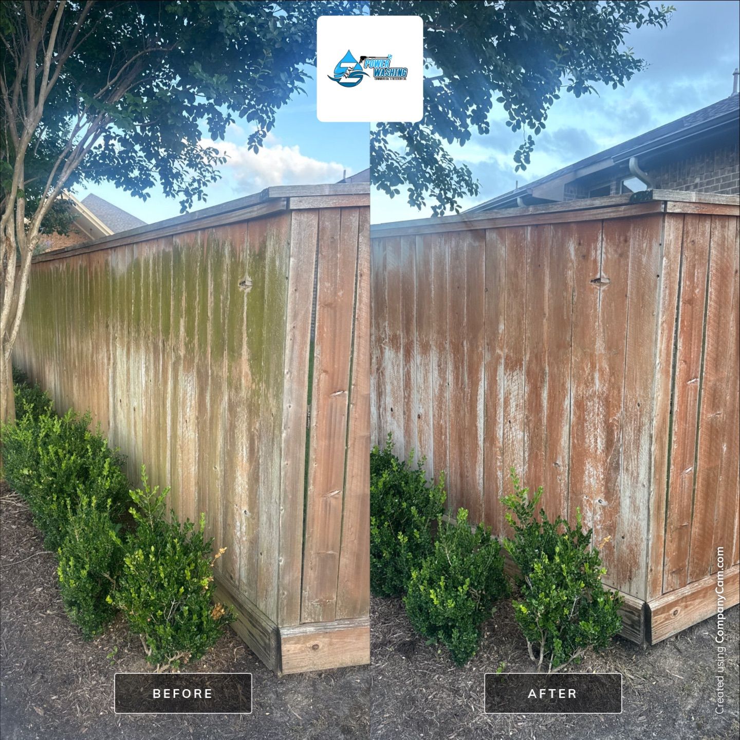 Wood Privacy Fence Cleaning and Restoration in Richmond by Zeal Power Washing