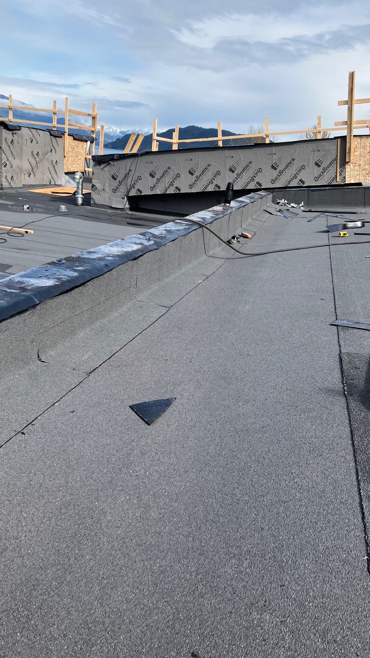 Commercial Roofing Installation using IKO 2ply sbs  by Top Notch Roofing Inc