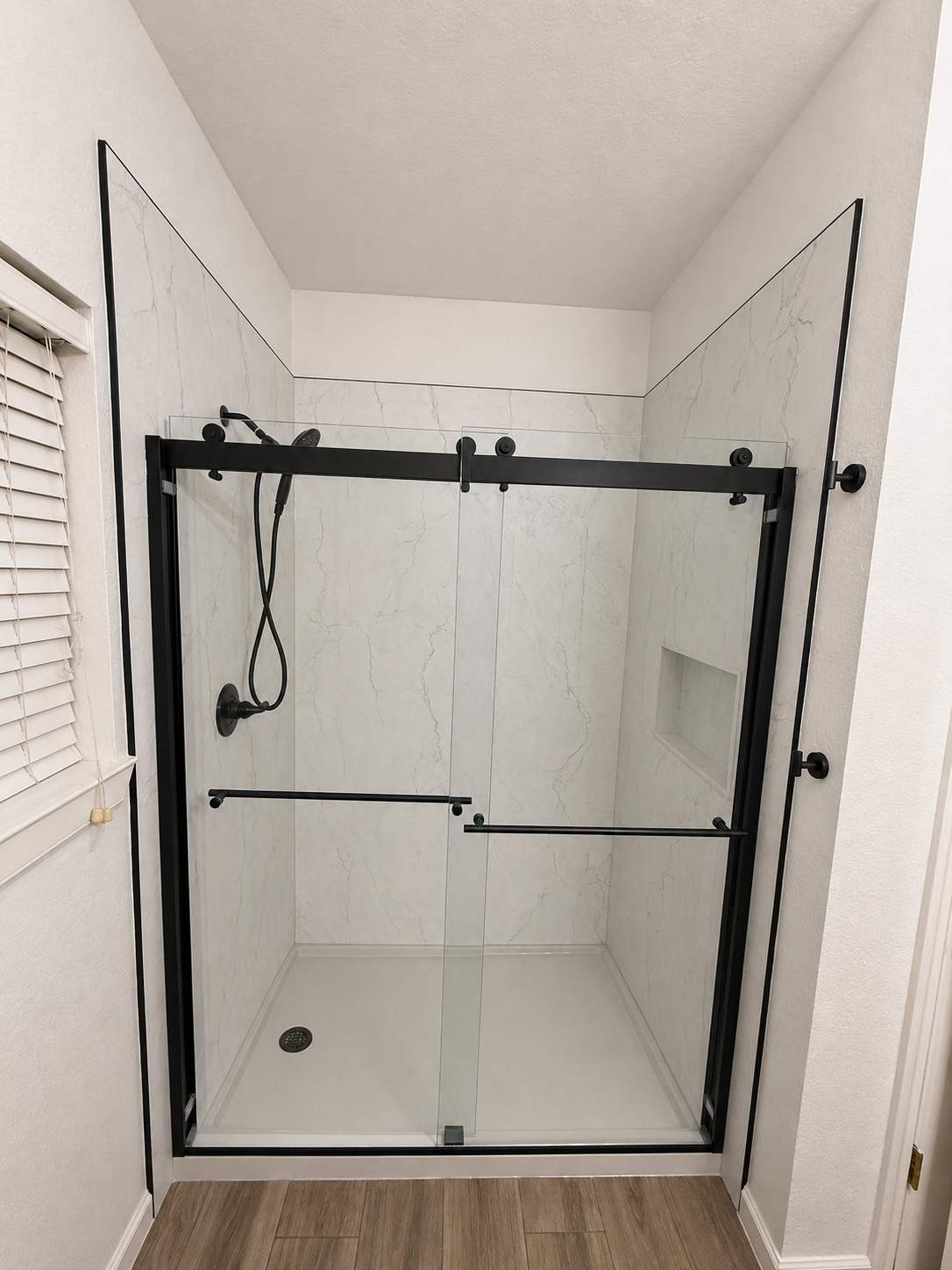 China Grove Tub-to-Shower Conversion | Modern Walk-In Shower Remodel by Legacy Bath and Kitchen 