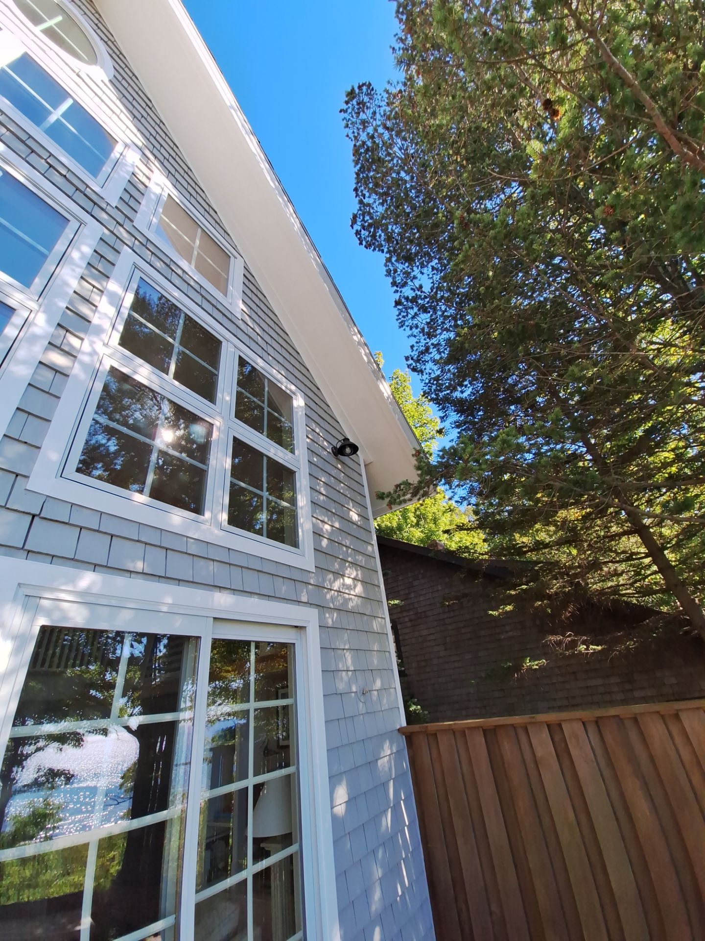 Lakefront Deck Pressure Washing, Exterior Wood Staining, and Painting in West Olive MI by Gordon Painting