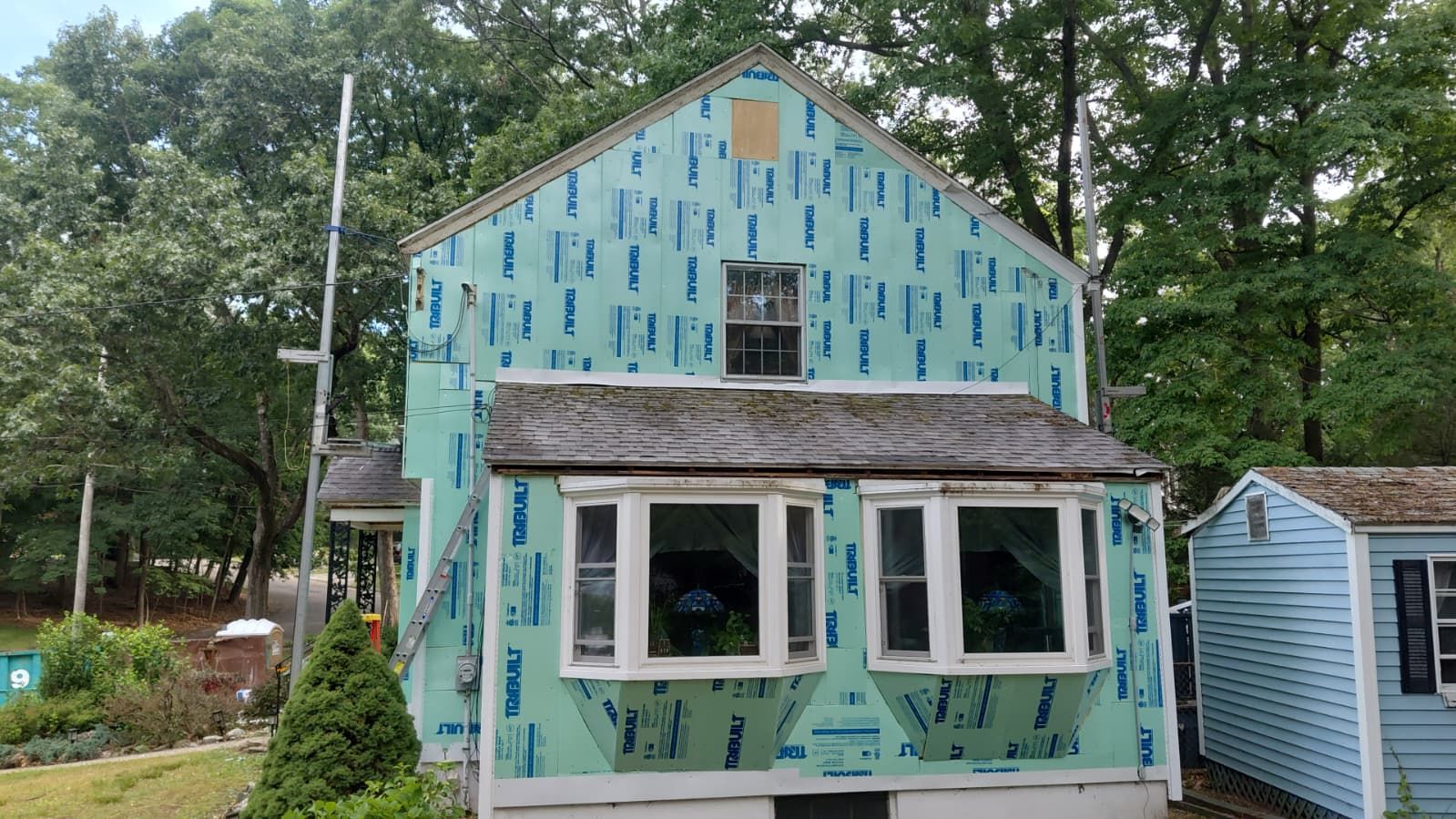 Siding Refreshment with Cert Monogram D/4 x 12'6" Clapboard, Wedgewood Blue by DiGiorgi Roofing and Siding Inc