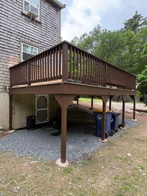 Deck stained in Norwell, MA