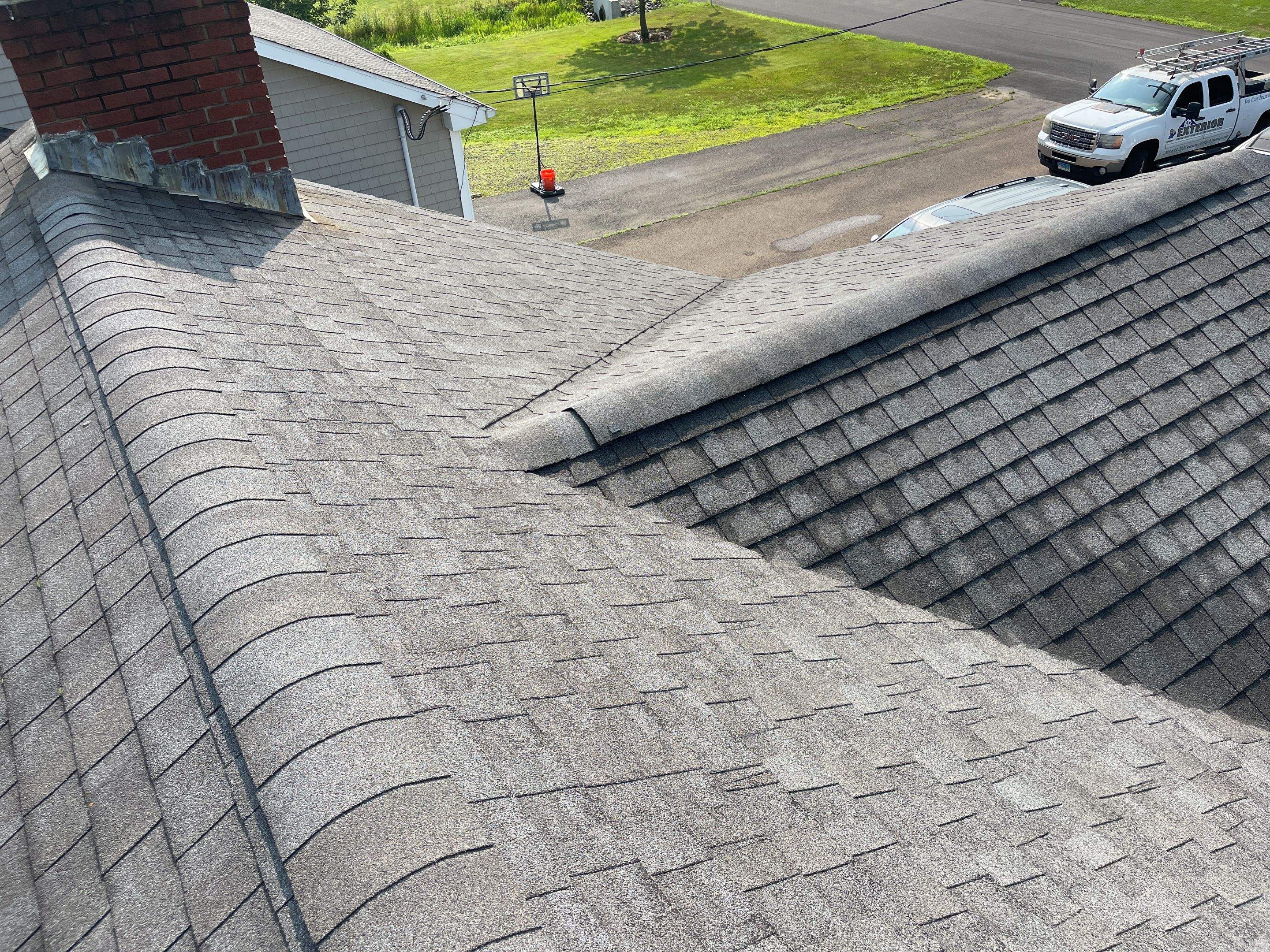 Residential Roofing Installation using Owens Corning TruDefinition Estate Gray by A Plus Exterior
