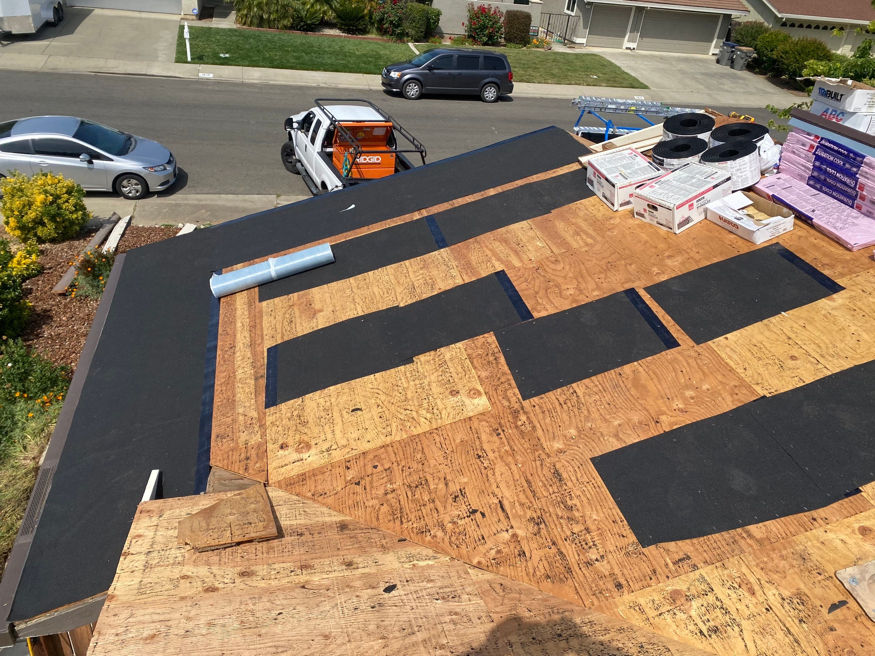 Residential Roofing Installation using Owens Corning Roofing Shingles by Byers Enterprises 