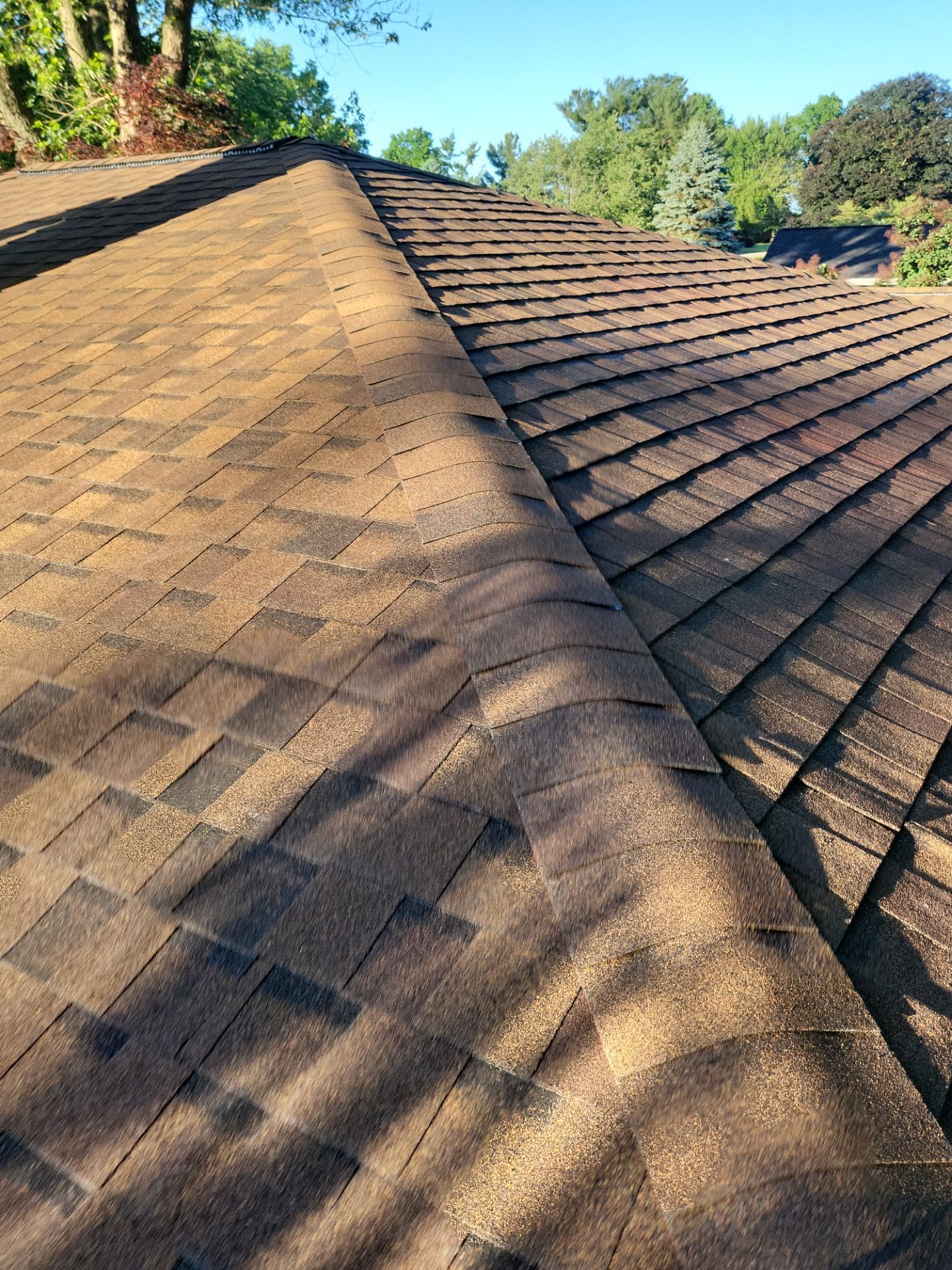 Atlas Pinnacle, Color, Burnt Hickory, Drip Edge, Color, Royal Brown by Eagle Eye Roofing