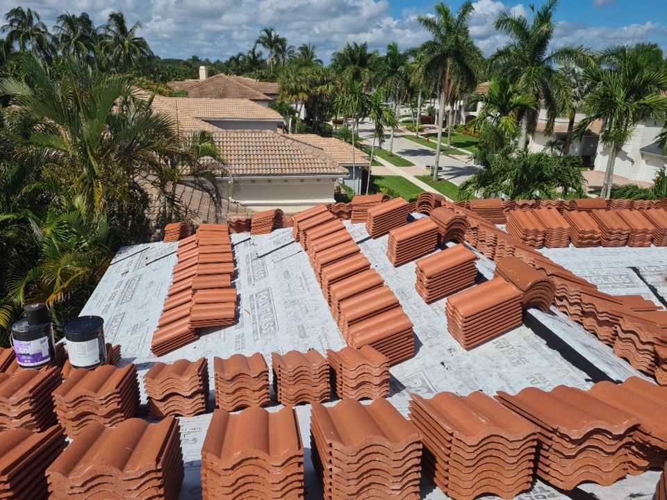 Residential Roofing Installation using Eagle Roofing Tile by BLUES BROTHERS ROOFING