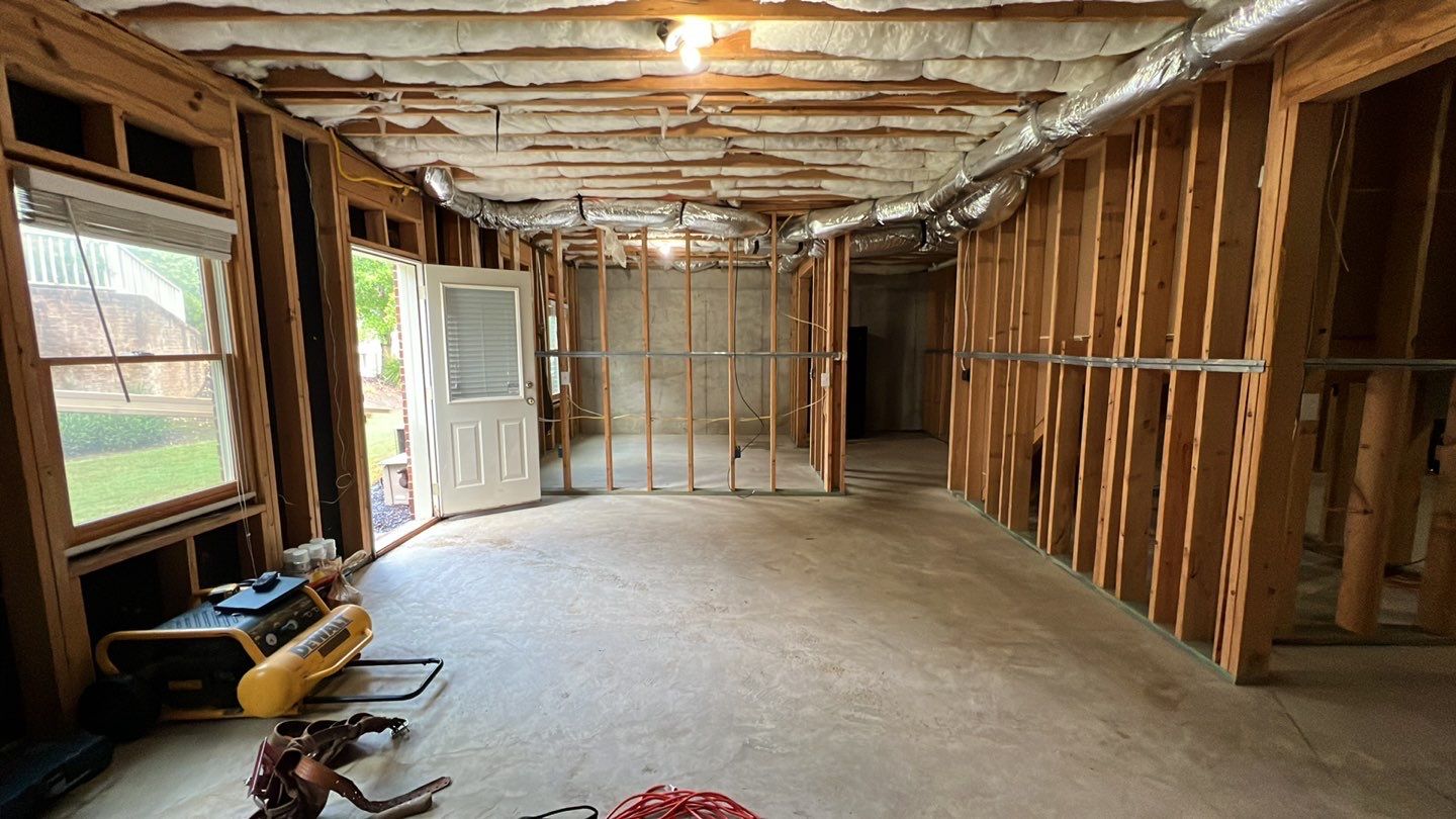 Modern Basement Finishing Project in Acworth Featuring Custom Wet Bar by Swift Home Renovations